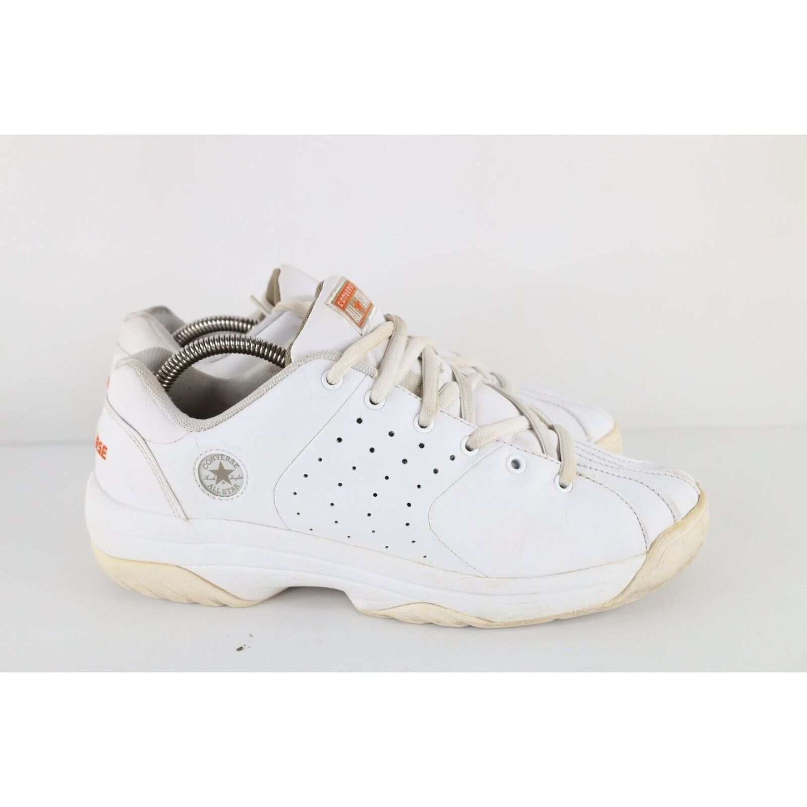 Converse × Vintage Vintage 90s Converse Distressed Spell Out Leather Shoes Size US 10 / EU 43 - 5 Thumbnail