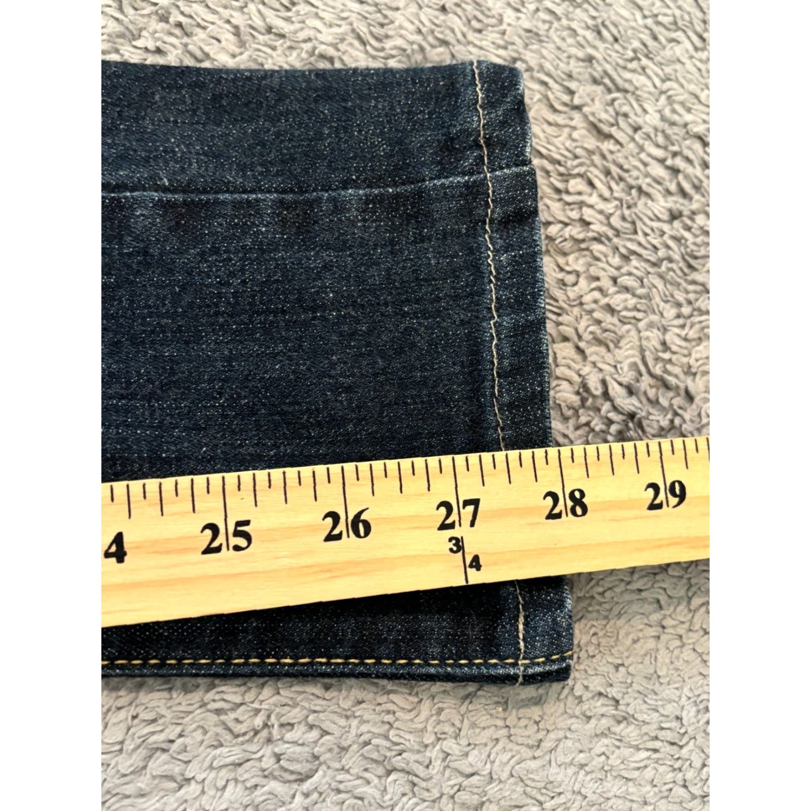 DKNY DKNY Jeans Womens 5 Juniors Straight Blue Denim Slim Leg Dark Wash Jeans Womens 5 Juniors Straight Blue Denim Dark Wash Size 27" / US 4 / IT 40 - 5 Thumbnail