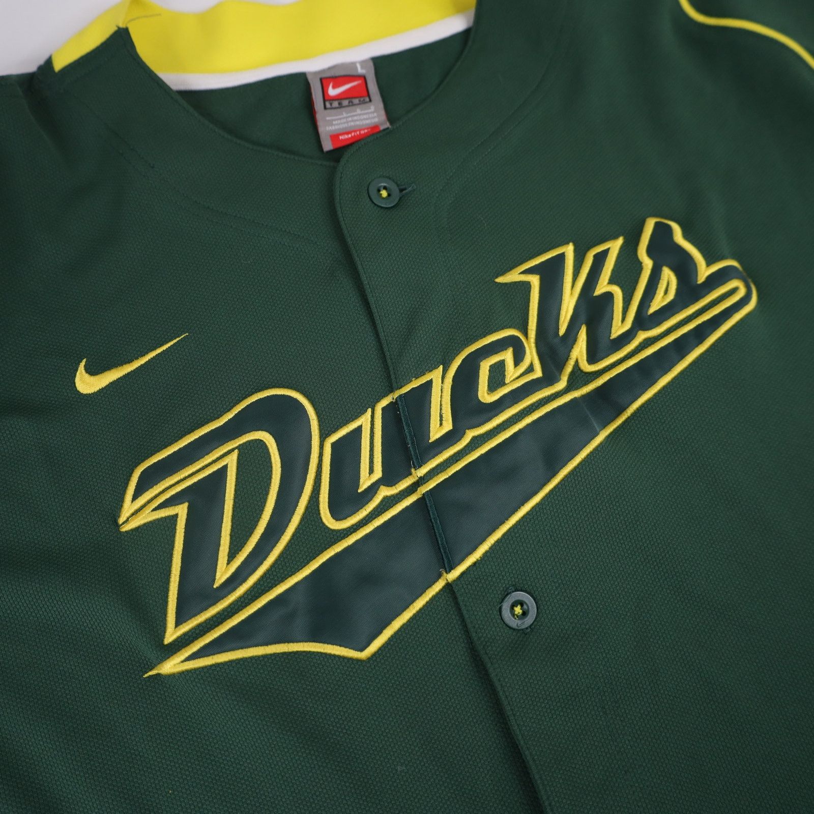 NCAA × Nike VTG Nike University of Oregon Ducks Stitched Baseball Jersey Size US L / EU 52-54 / 3 - 7 Thumbnail