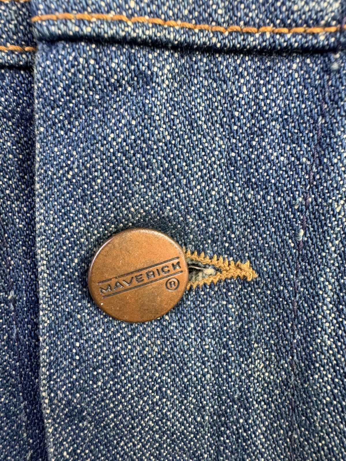 Vintage Vintage 1960s 70s Maverick Redline Selvedge Denim Jacket Size US S / EU 44-46 / 1 - 4 Thumbnail