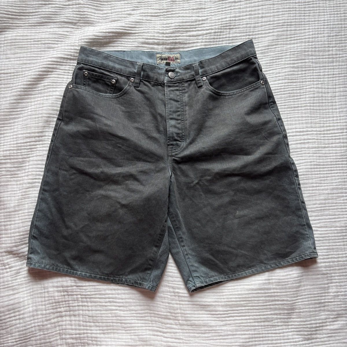 Stussy Stussy Spray Dye Big Ol Shorts Orange Camo Size 32 | Grailed