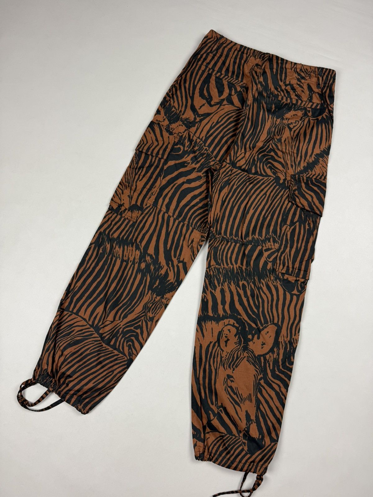 Weekend Max Mara Weekend Max Mara Ladies Zebra Pattern Cargo Pants Trousers Size 29" - 18 Thumbnail