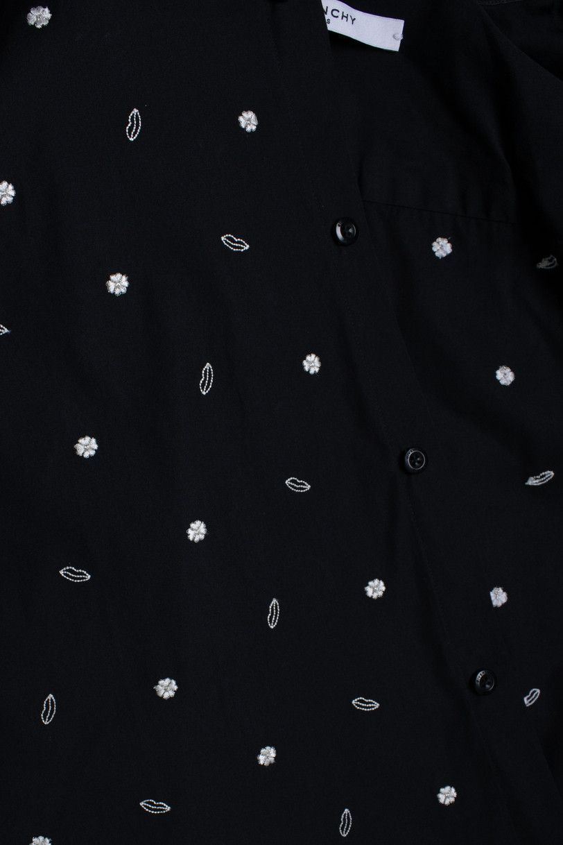 Givenchy Givenchy, Black cotton lip embroidered shirt Size US XL / EU 56 / 4 - 7 Thumbnail