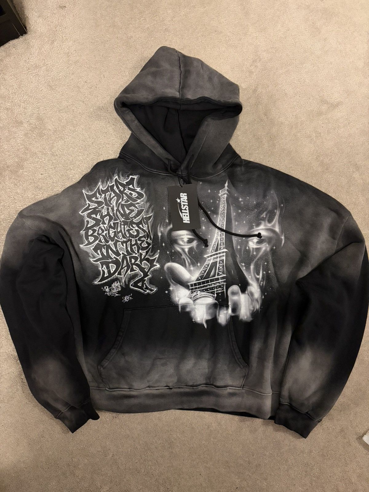 HELLSTAR Hellstar eiffel tower hoodie from paris drop 2xl nw Size US XXL / EU 58 / 5 - 1 Thumbnail