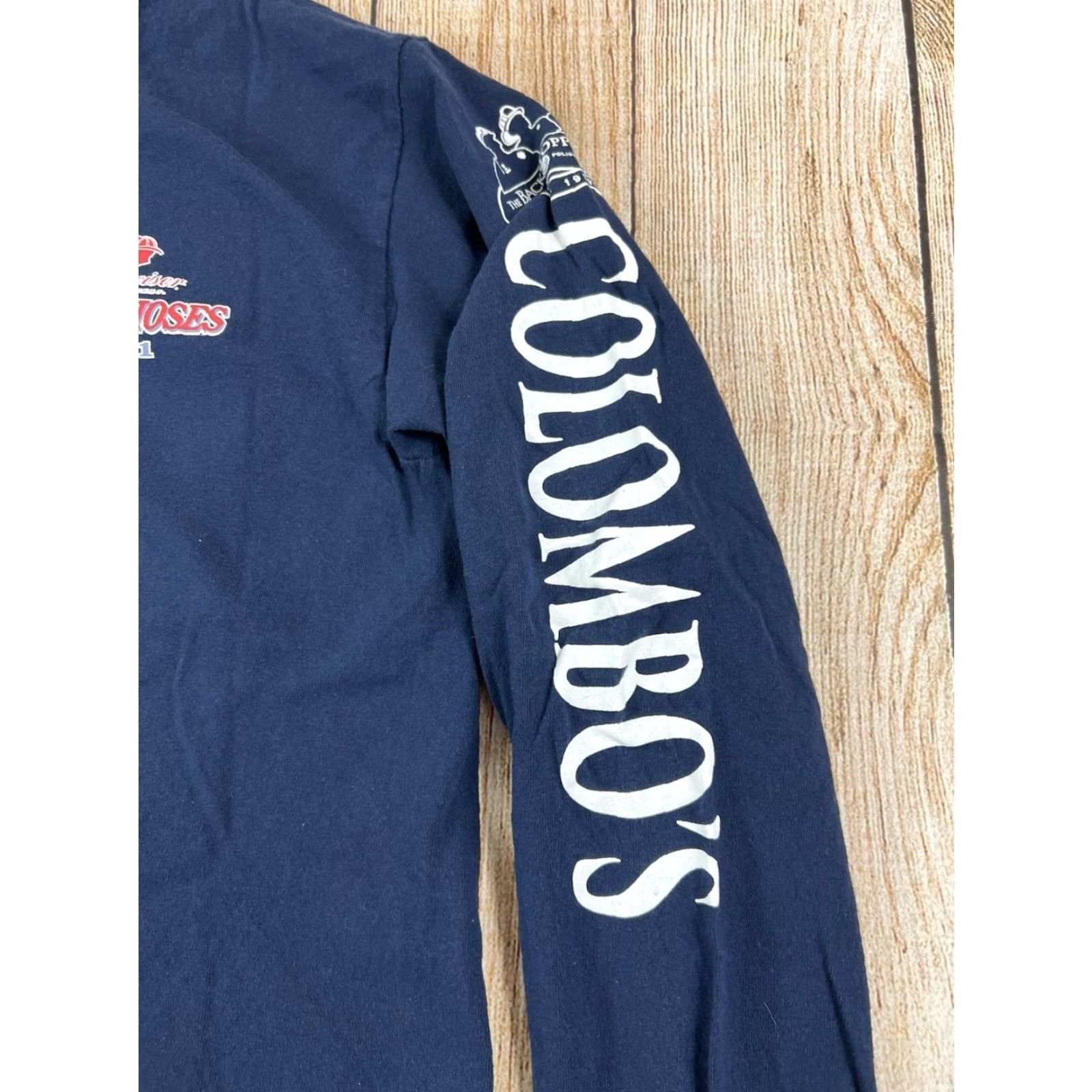 Gildan VINTAGE Budweiser Guns N Hoses Boxing St Louis 2022 Longsleeve T Shirt Medium Blue Mens Long Sleeve Graphic Print Shirt Size US M / EU 48-50 / 2 - 4 Thumbnail