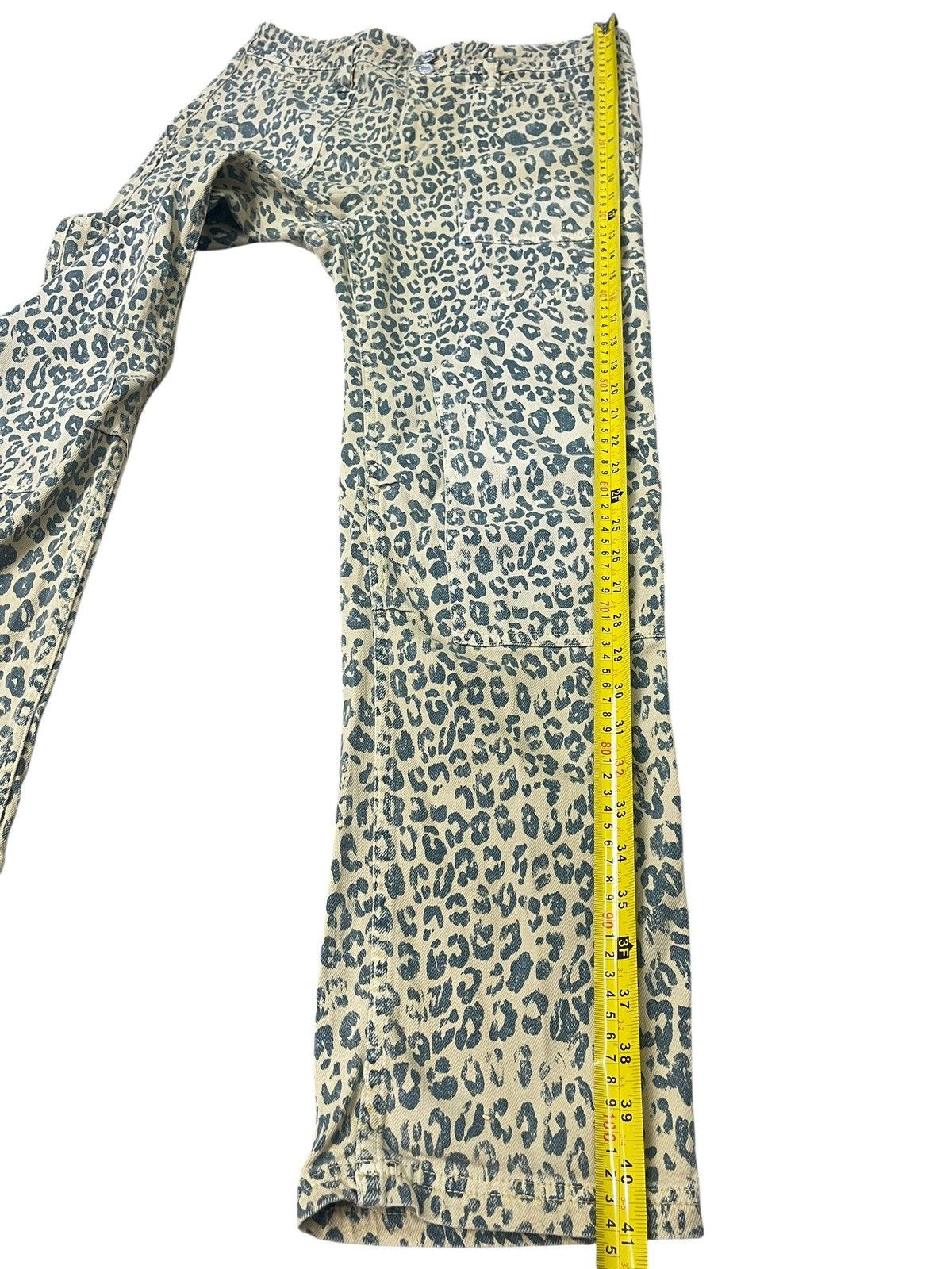 Japanese Brand Vintage Pilcro Jeans Leopard Pattern Fullprint Double Knee Size US 33 - 14 Thumbnail