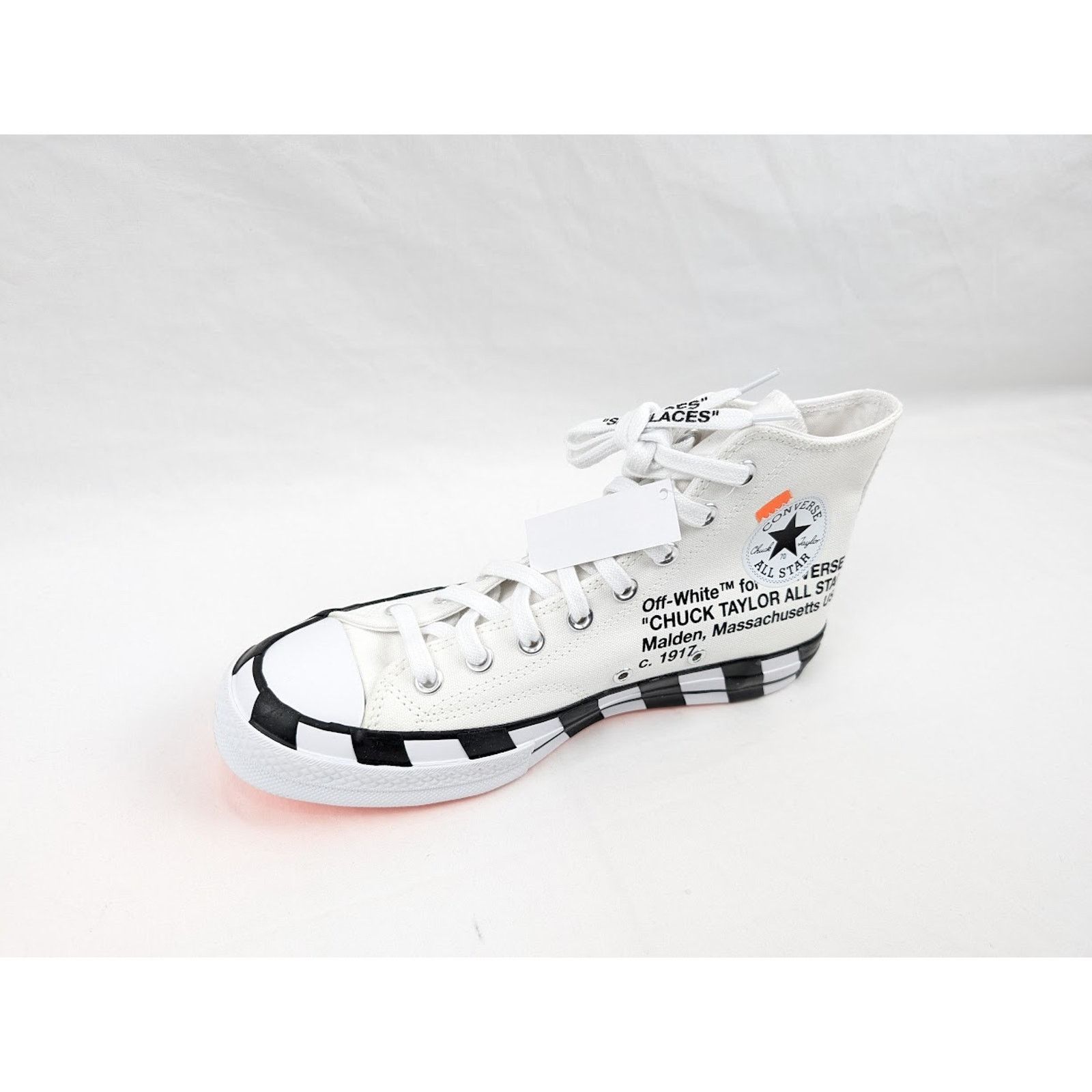 Converse × Off-White o1rshd1 DUP / Unisex Chuck 70 Hi-Top Sneakers in White/Cone Size US 10 / IT 40 - 9 Thumbnail