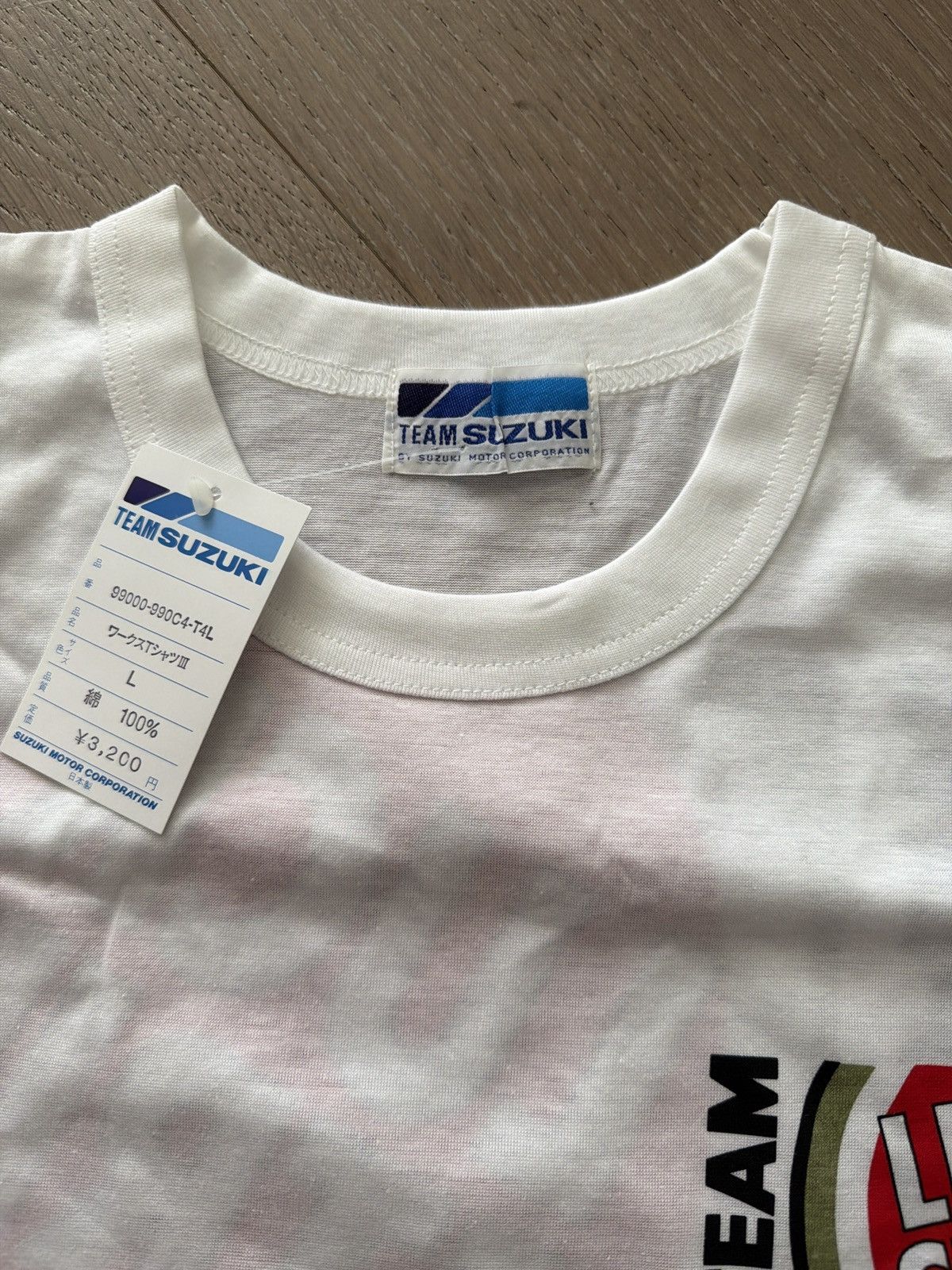 Vintage Vintage 90s Lucky Strike x Team Suzuki Promo Race Tee Shirt Size US L / EU 52-54 / 3 - 5 Thumbnail