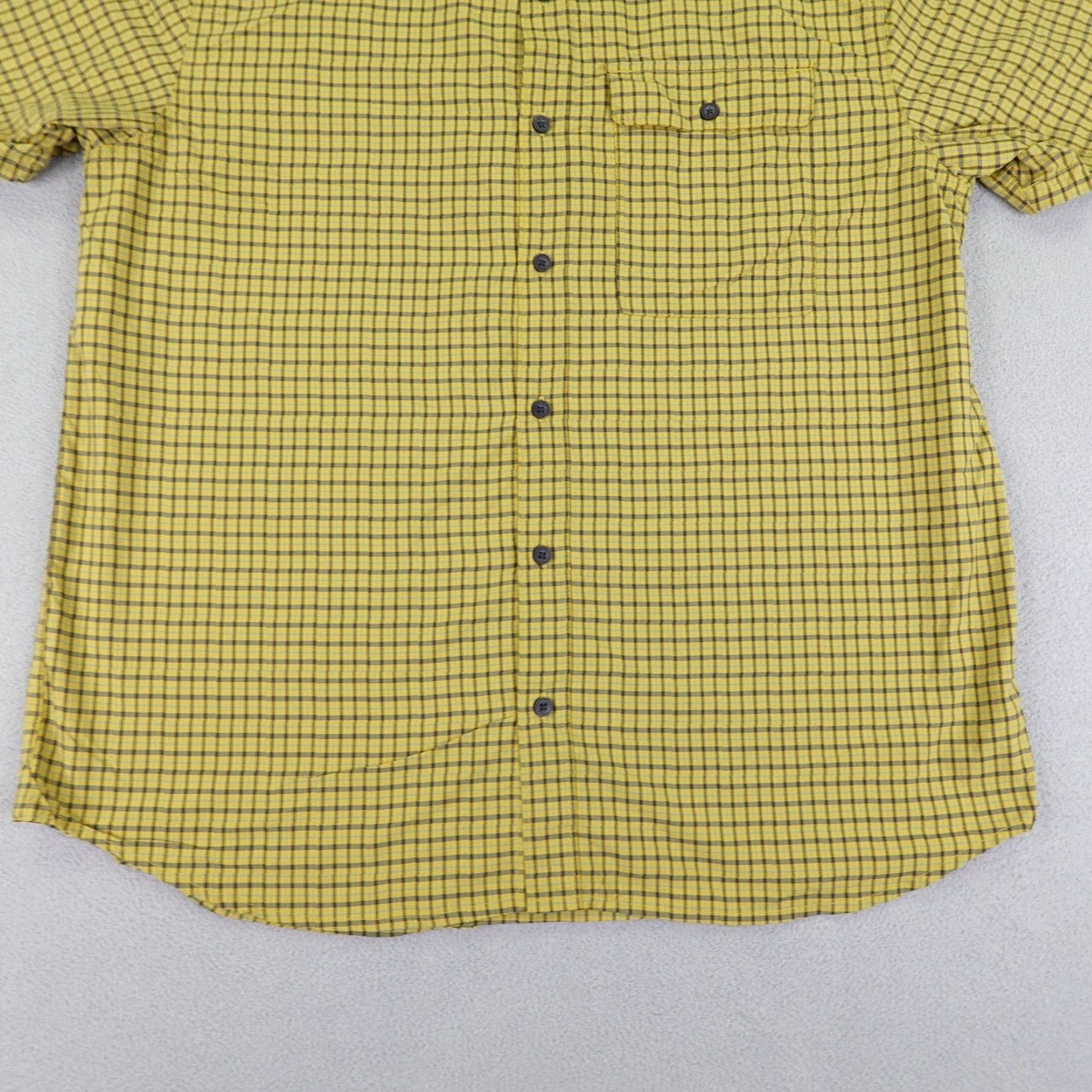 Mountain Hardwear Mountain Hardwear Shirt Men Large Yellow Plaid Button Up Hiking Lightweight Flex Size US L / EU 52-54 / 3 - 4 Thumbnail
