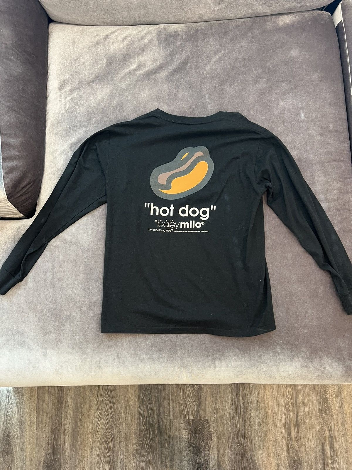 Bape Baby Milo Hot Dog Long Sleeve Tee Size US L / EU 52-54 / 3 - 2 Thumbnail