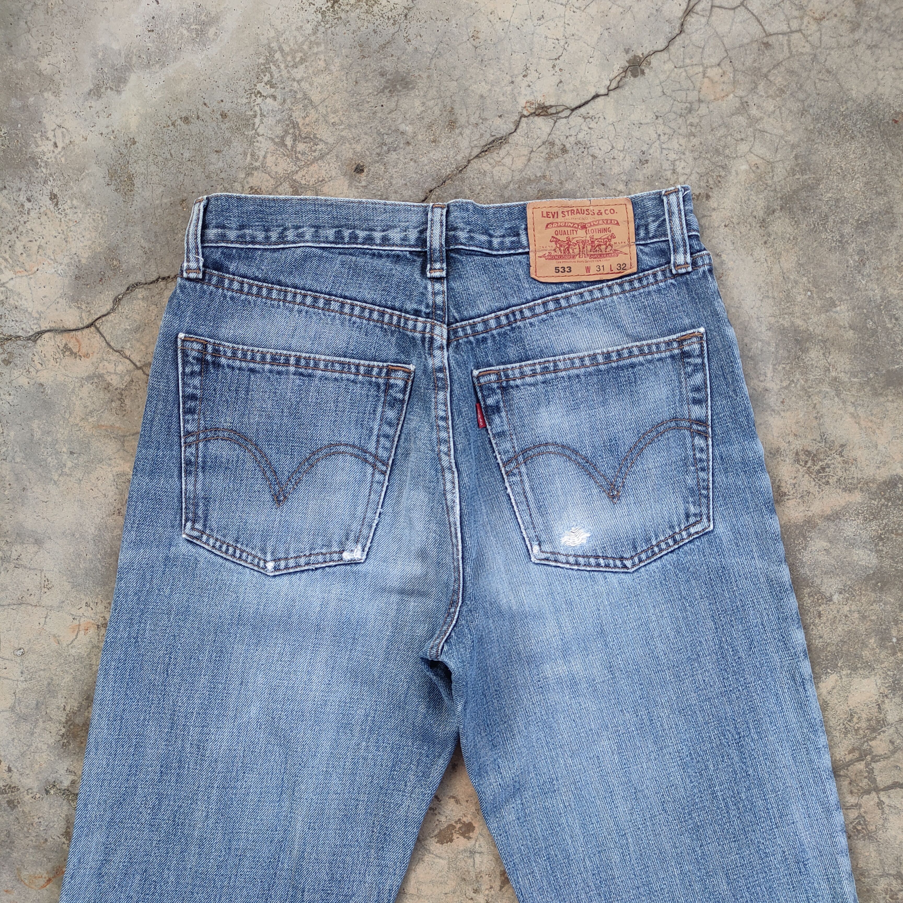 Levi's W30 VINTAGE LEVI'S 533 FADED RIPPED DENIM JEAN PANTS Size US 30 / EU 46 - 9 Thumbnail