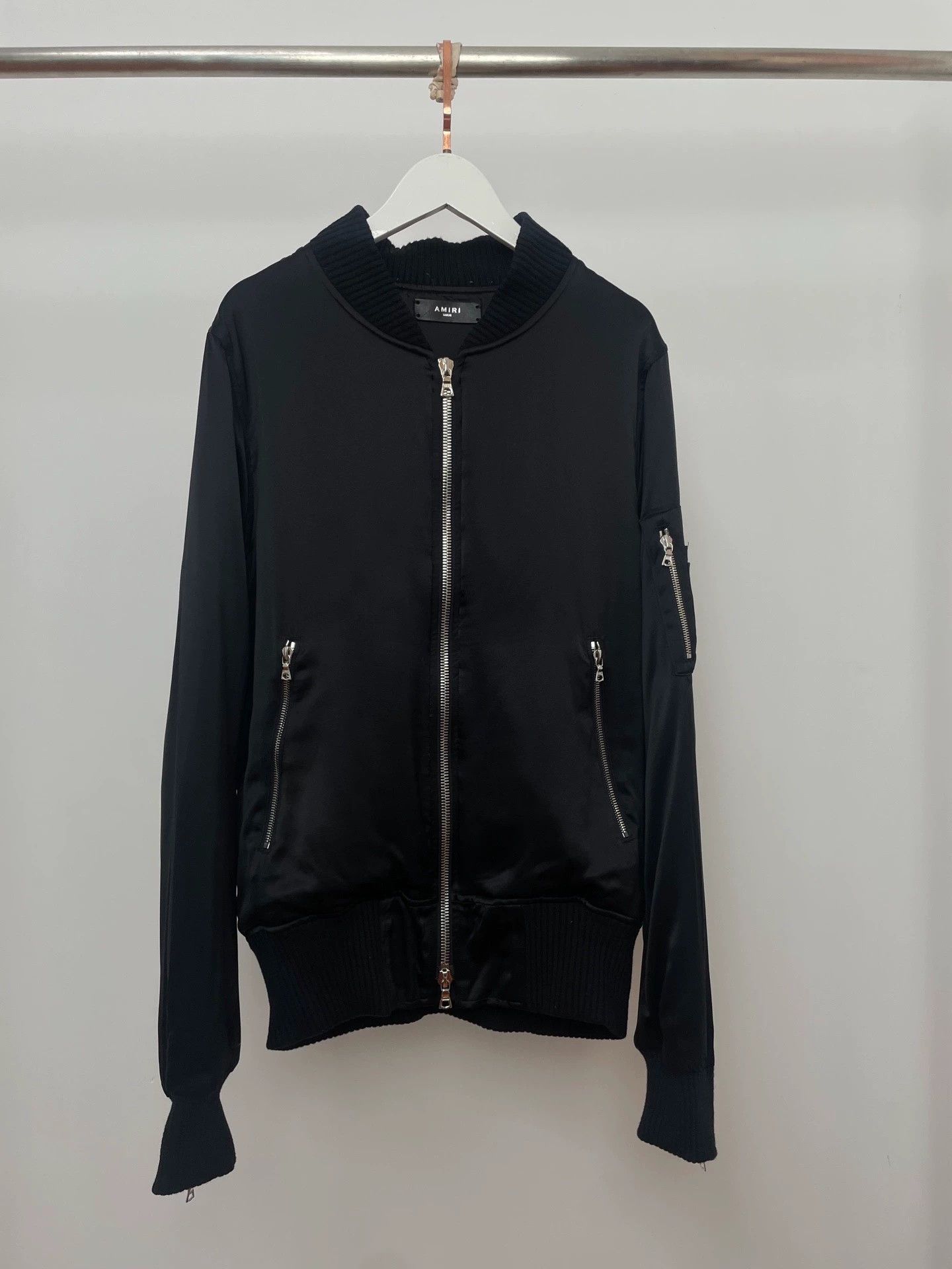 Amiri Amiri MA-1 Silk-Cotton Bomber Jacket L New Size US M / EU 48-50 / 2 - 1 Thumbnail