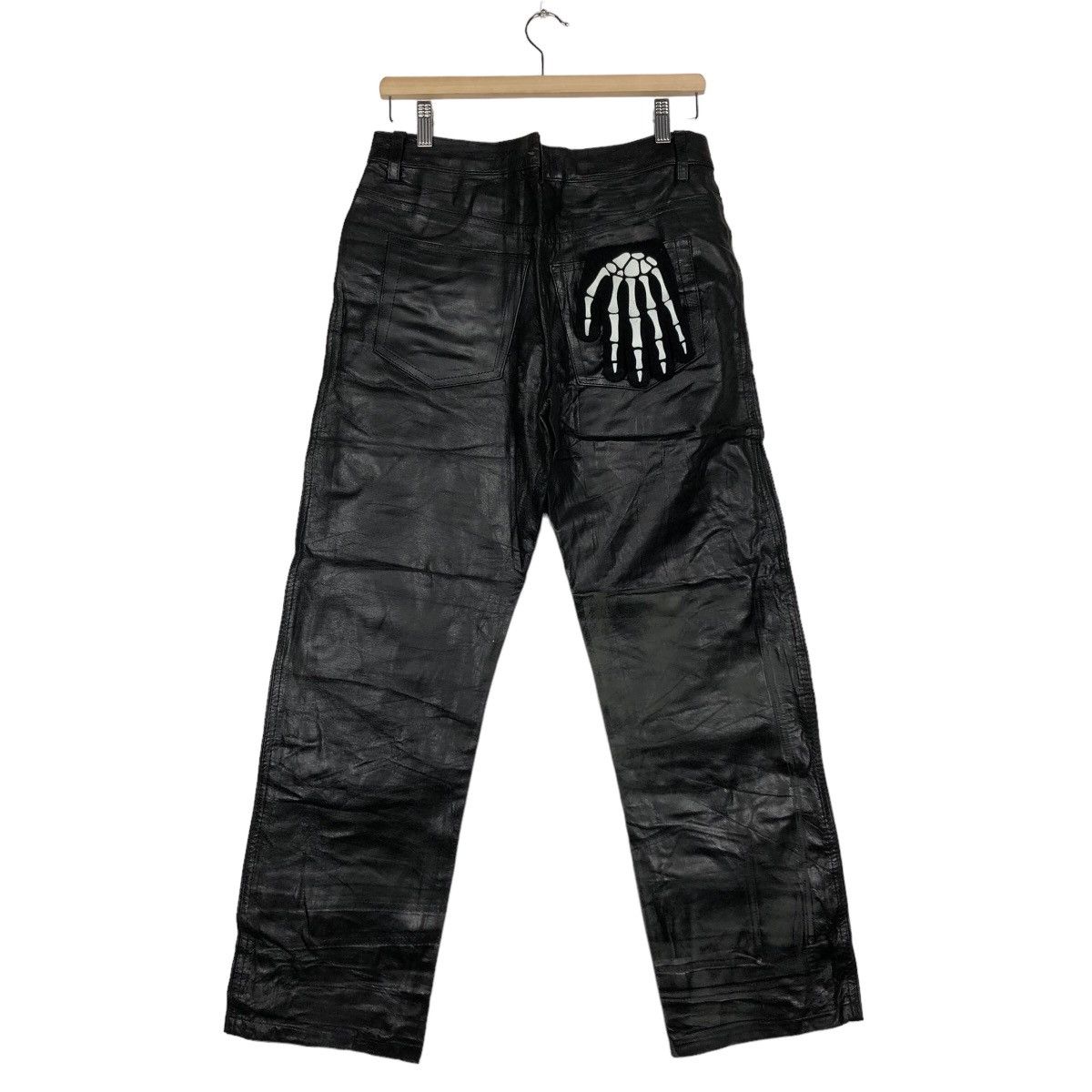 Genuine Leather 🔥90’s Vintage Genuine Leather Pants Japan Issey Miyake Size US 30 / EU 46 - 7 Thumbnail