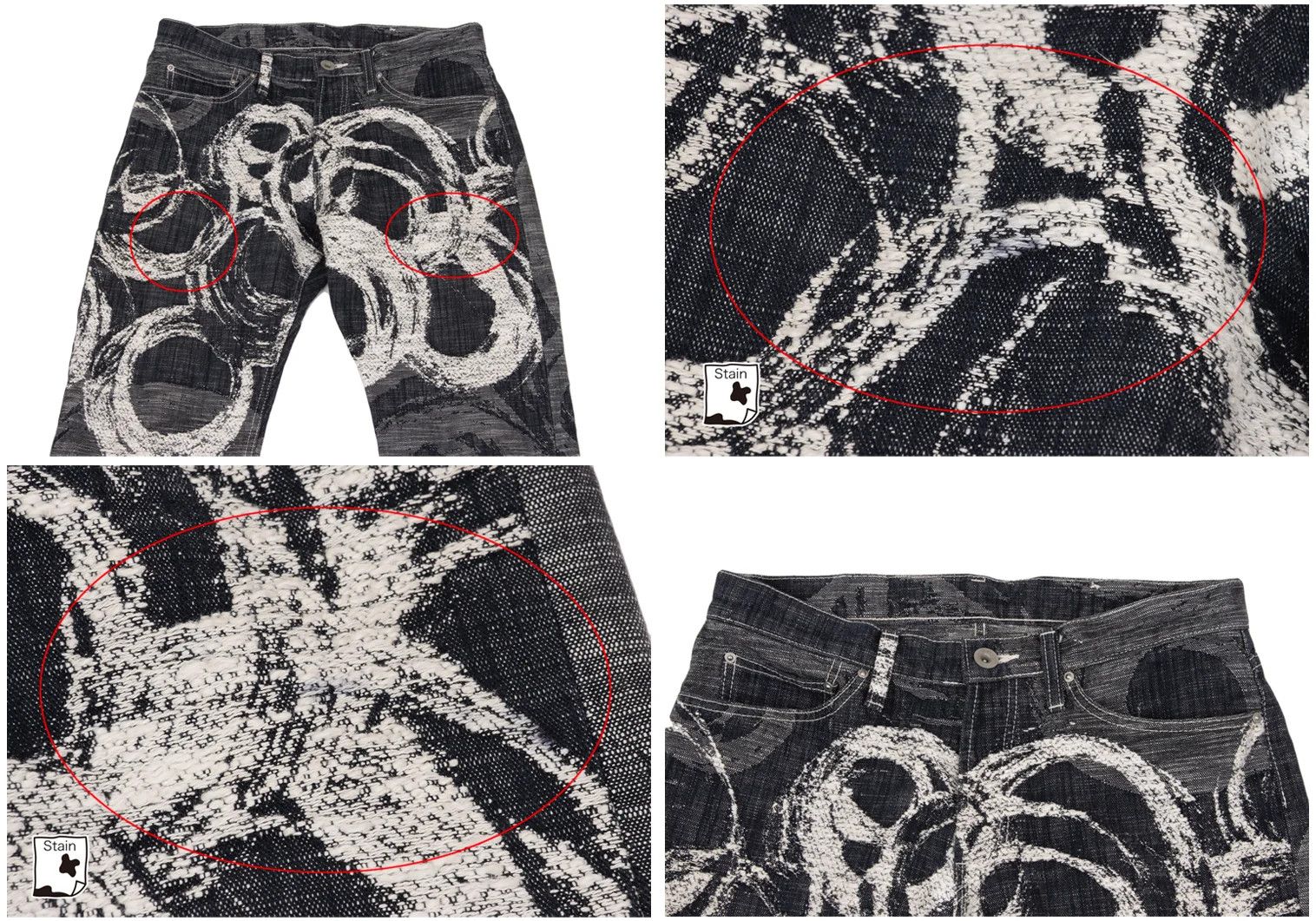 Issey Miyake Cotton Graphic Jacquard Patch Pocket Denim Set Up Indigo Size US 36 / EU 52 - 12 Thumbnail