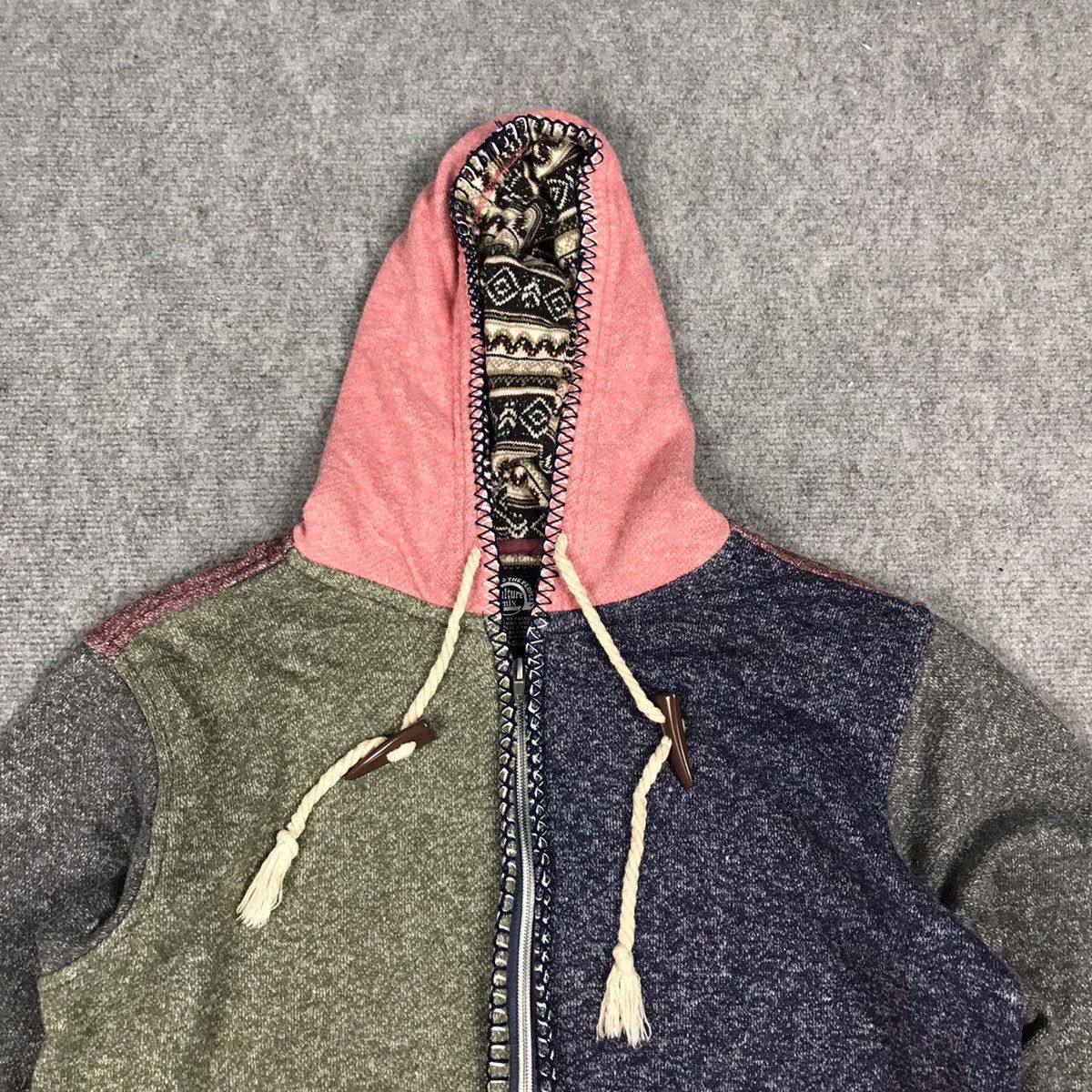 Designer × Japanese Brand CULTURA MIX MULTICOLOUR HOODIES PATCHWORK STYLE Size US M / EU 48-50 / 2 - 3 Thumbnail