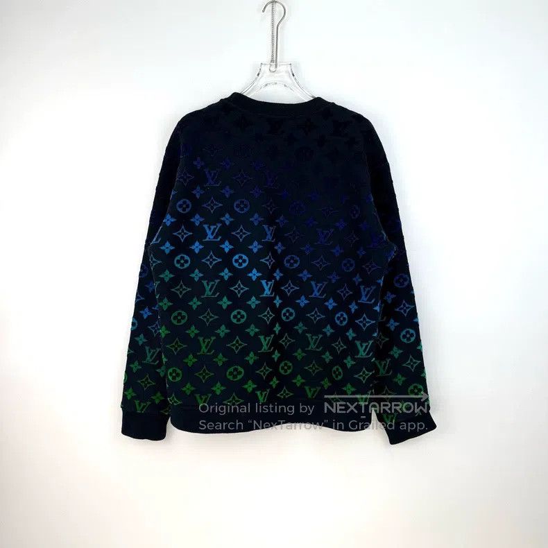Louis Vuitton Louis Vuitton Black full gradient logo sweatshirt Size US XL / EU 56 / 4 - 4 Thumbnail