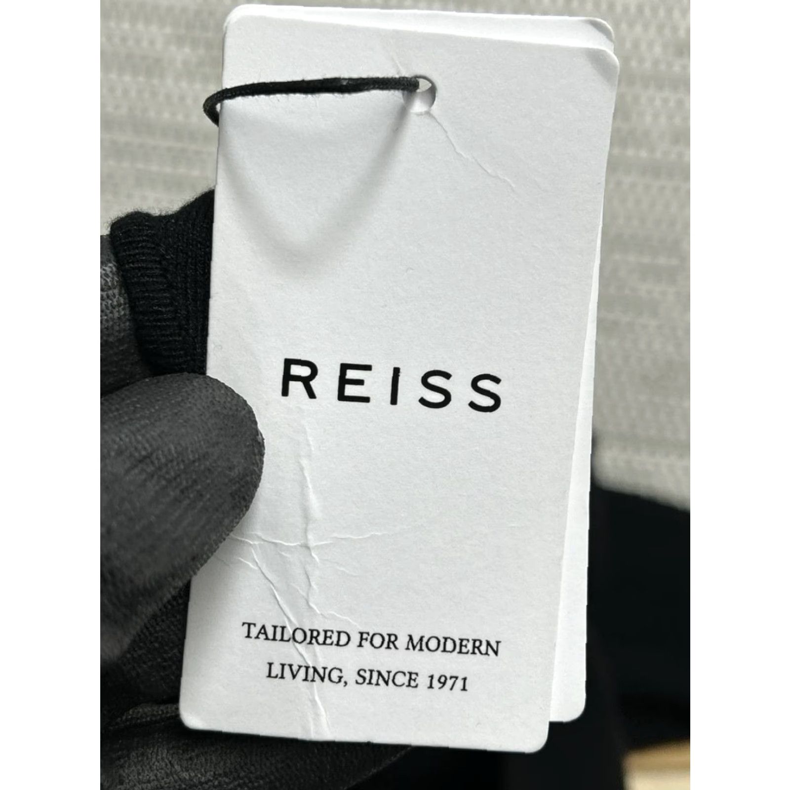 Reiss Reiss Midi Sweater Dress Womens M Black Knit Ribbed Stretch Tailored V-Neck Pullover Casual Party/Cocktail Size M / US 6-8 / IT 42-44 - 5 Thumbnail