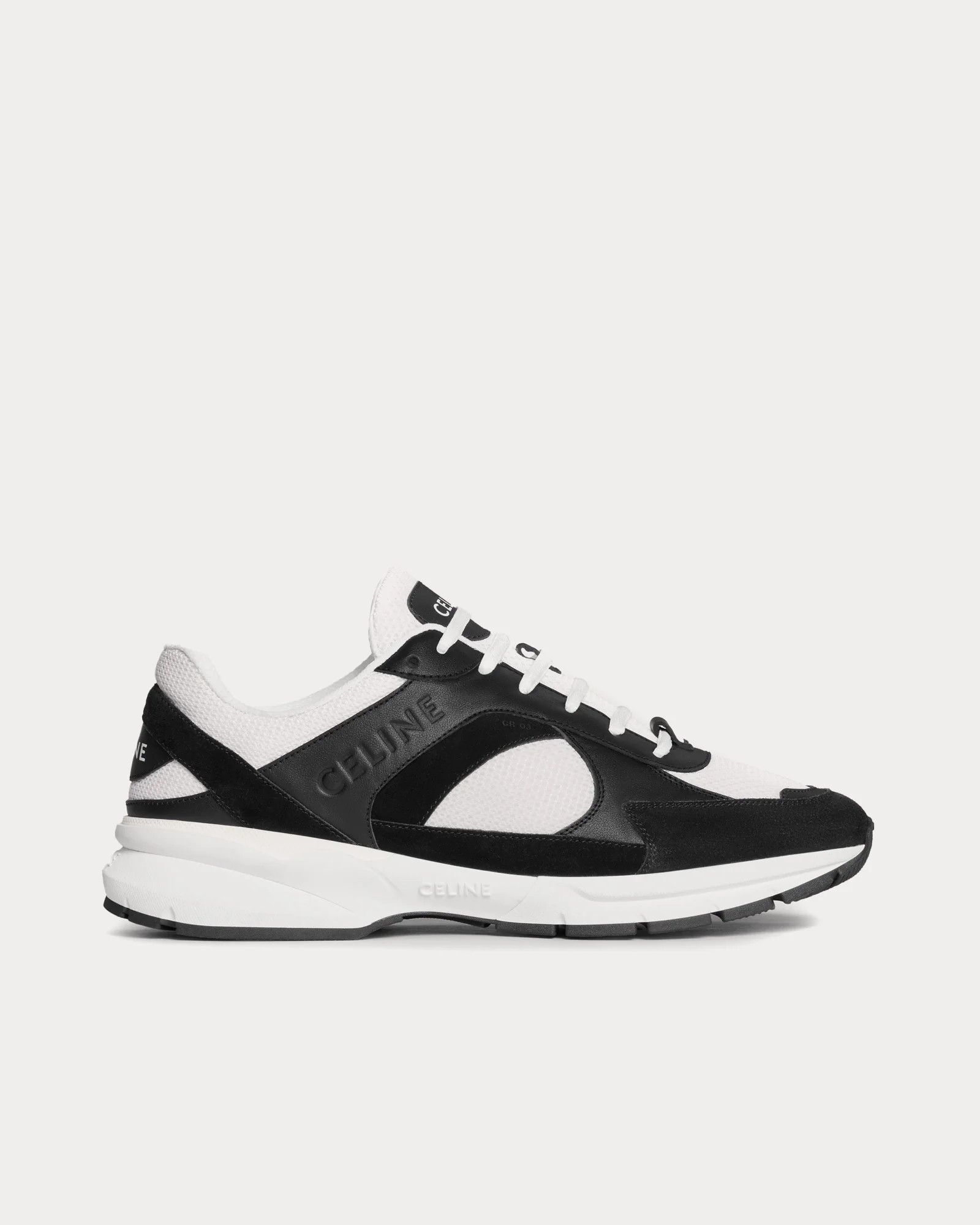 Celine o1bcso1str0625 360014644C Low-Top Sneakers Black/Optic White Size US 12 / IT 42 - 1 Thumbnail