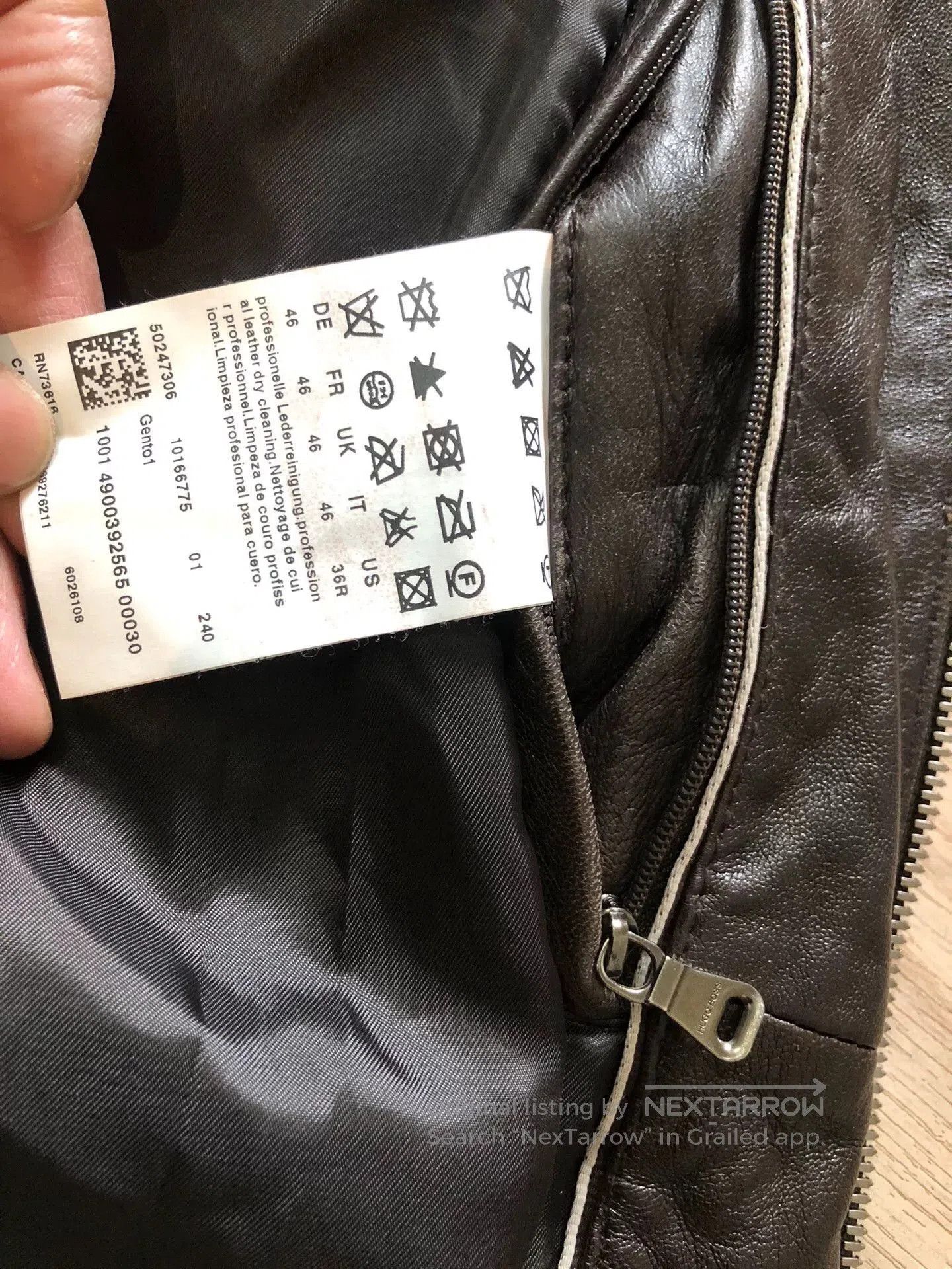 Hugo Boss HUGO BOSS Lambskin Leather Jacket. Size US S / EU 44-46 / 1 - 7 Thumbnail