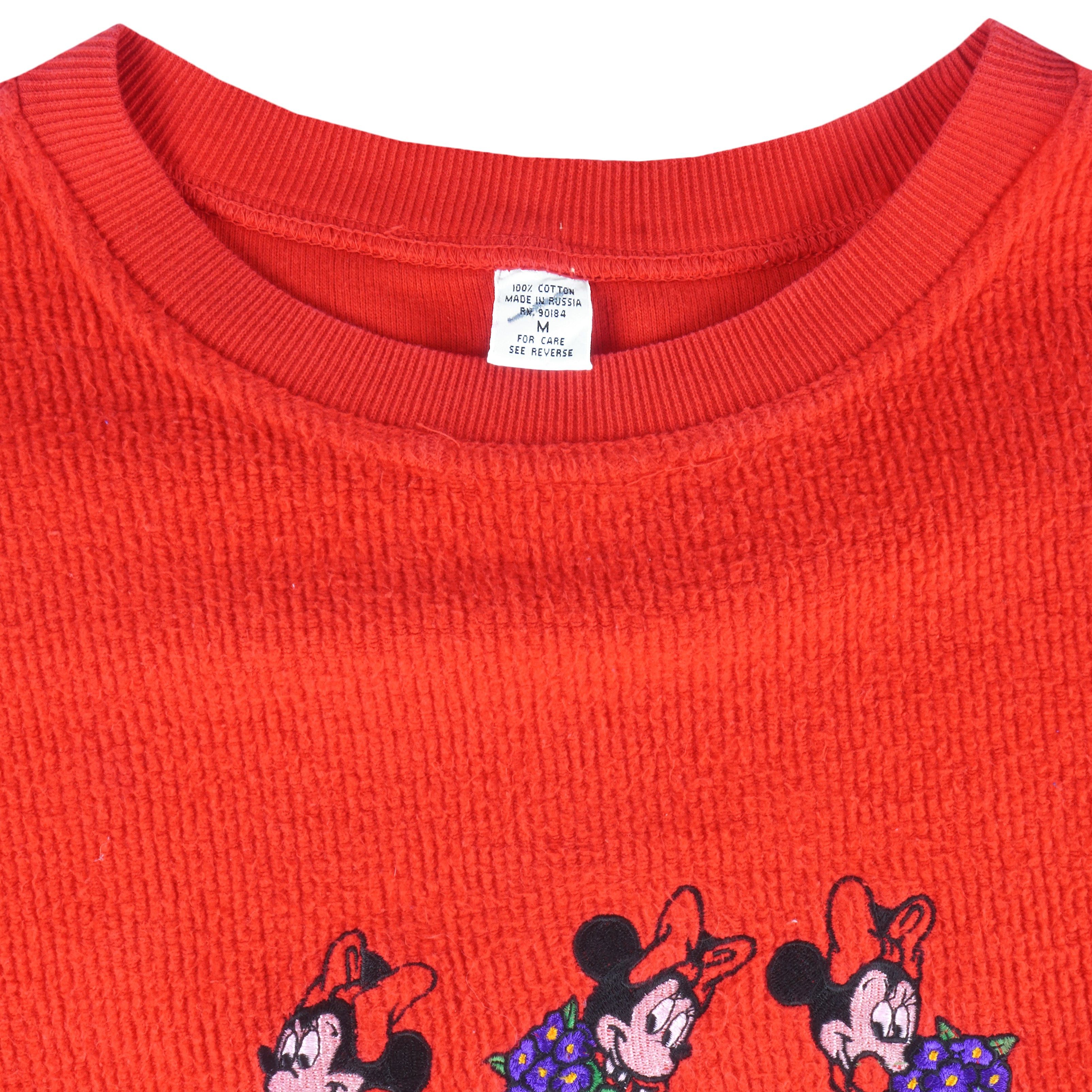 Disney Vintage - Minnie Mouse Embroidered Sweatshirt 1990s Size US L / EU 52-54 / 3 - 4 Thumbnail