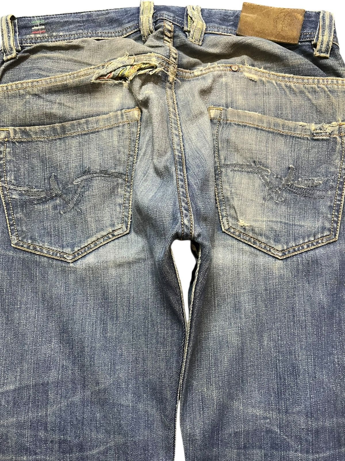 Diesel Vintage Diesel Paddom Mudwash Ripped Distressed Denim Size US 31 - 8 Thumbnail