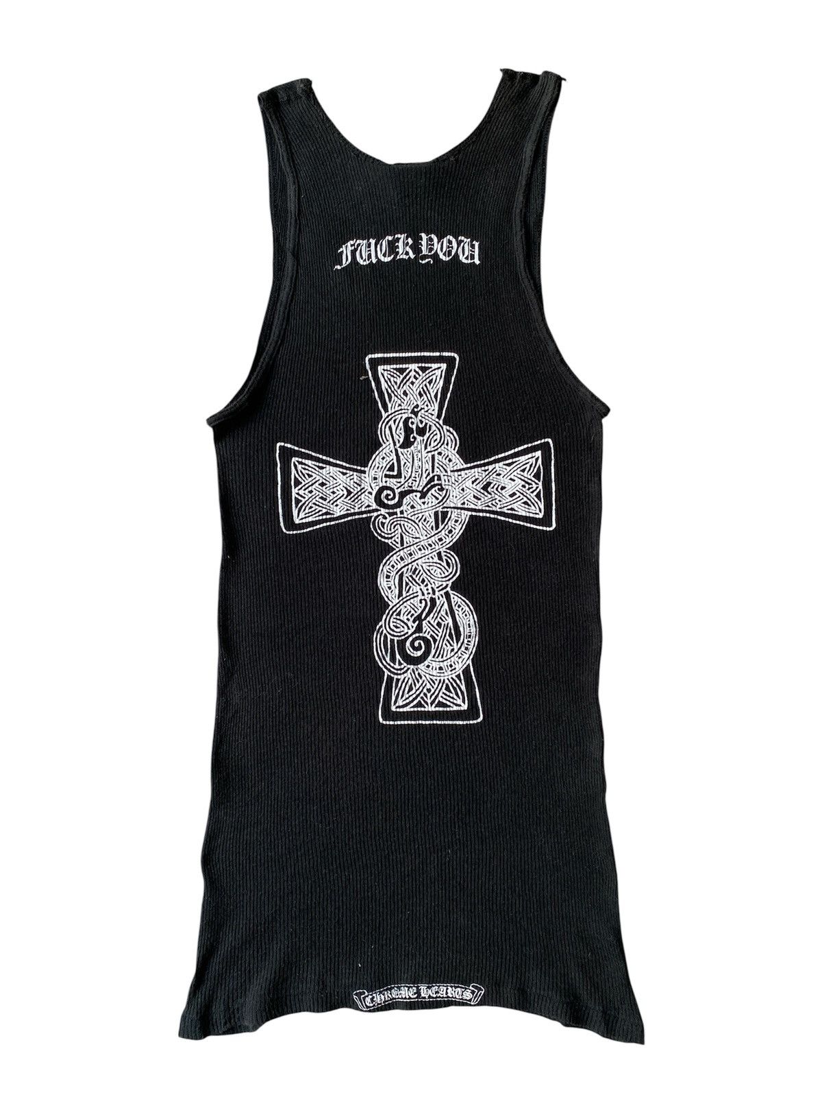Chrome Hearts Chrome Hearts Vintage Celtic Cross Fuck You Faded