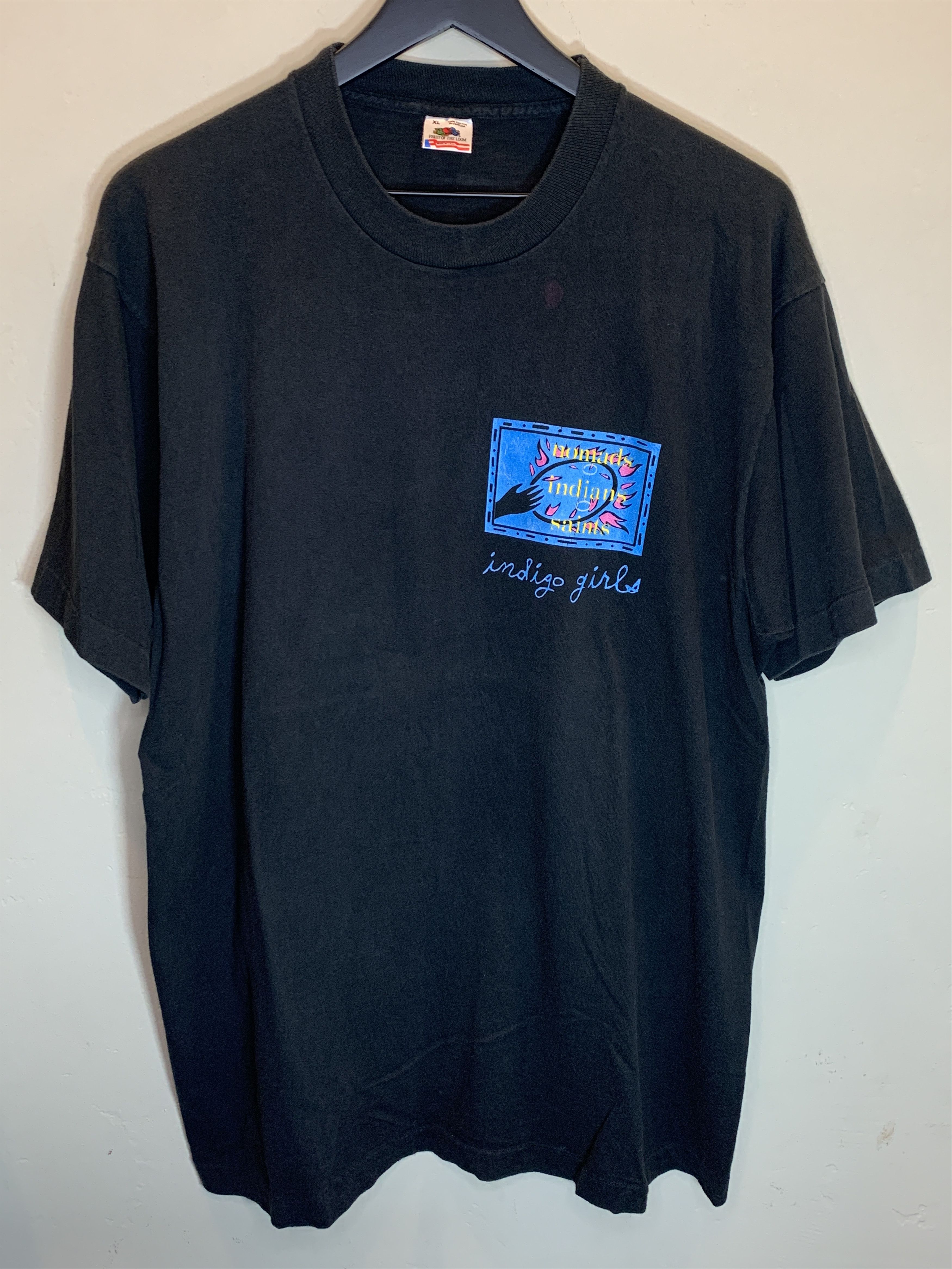 Band Tees RARE Vintage 1990 Indigo Girls Nomads Indians Saints T-Shirt Size US XL / EU 56 / 4 - 1 Thumbnail