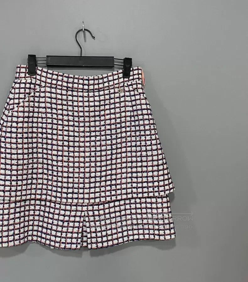 Chanel Chanel A thousand-bird check skirt Size 25" / US 0 / IT 36 - 3 Thumbnail