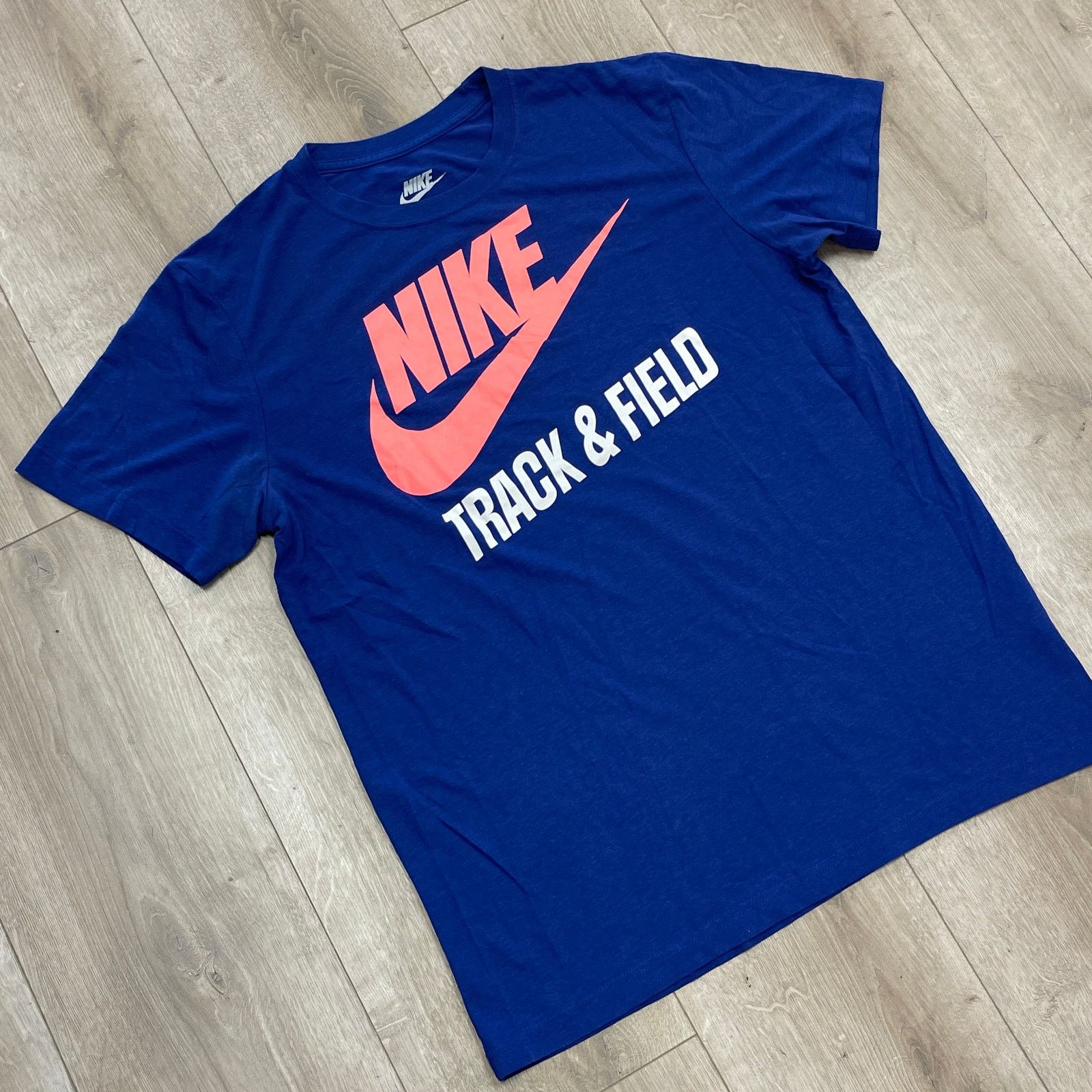 Nike Nike Track & Field Slim Fit Blue Tee T Shirt Size XL B15 Size US XL / EU 56 / 4 - 4 Thumbnail