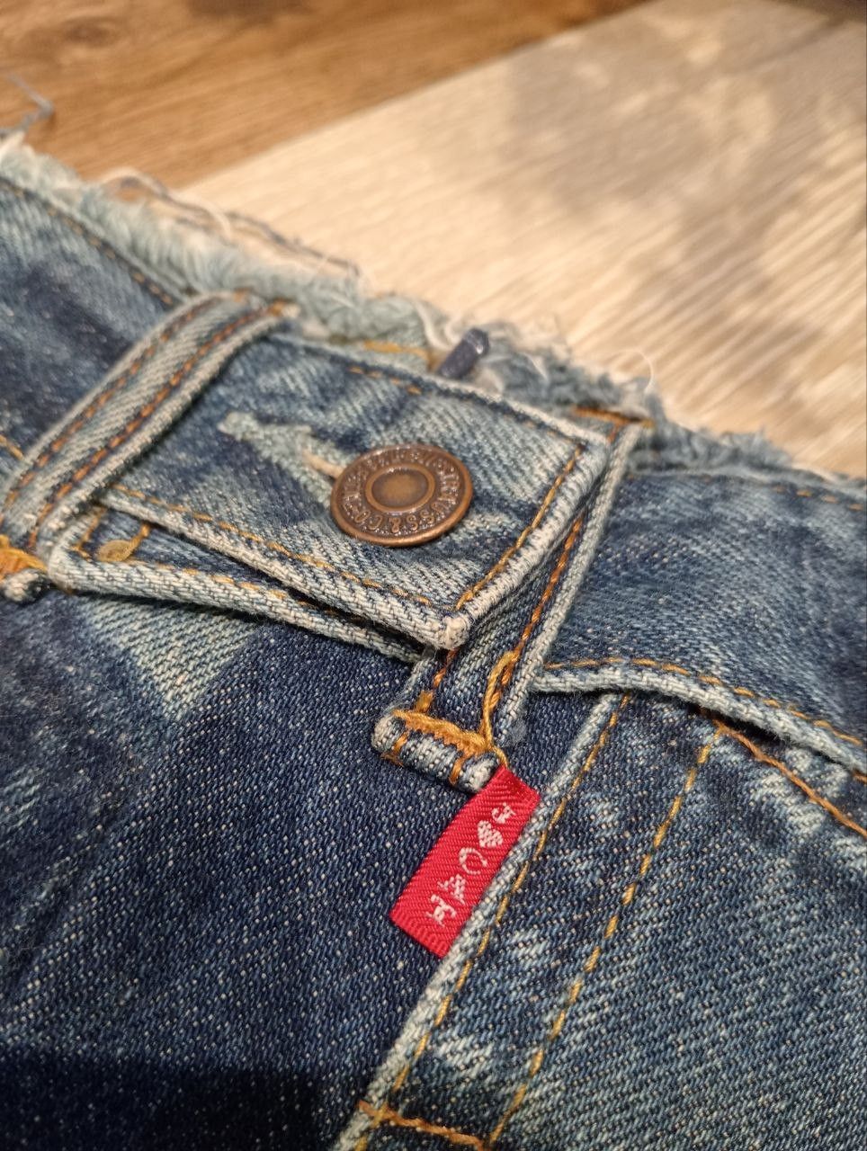 Japanese Brand JUNGLE CAT x LEVI'S DENIM PATCHWORK MIDI SKIRT Size 28" / US 6 / IT 42 - 10 Thumbnail