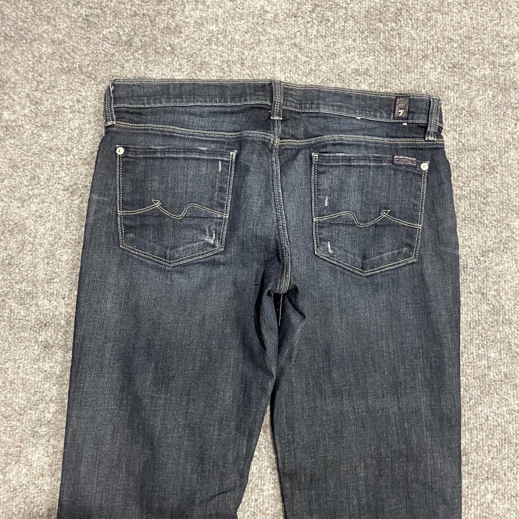 7 For All Mankind 7 For All Mankind Jeans Roxanne Womens 30 Slim Low Rise Denim Blue 7 For All Mankind Embroidered Pockets Womens Size 24" / US 00 / IT 34 - 4 Thumbnail