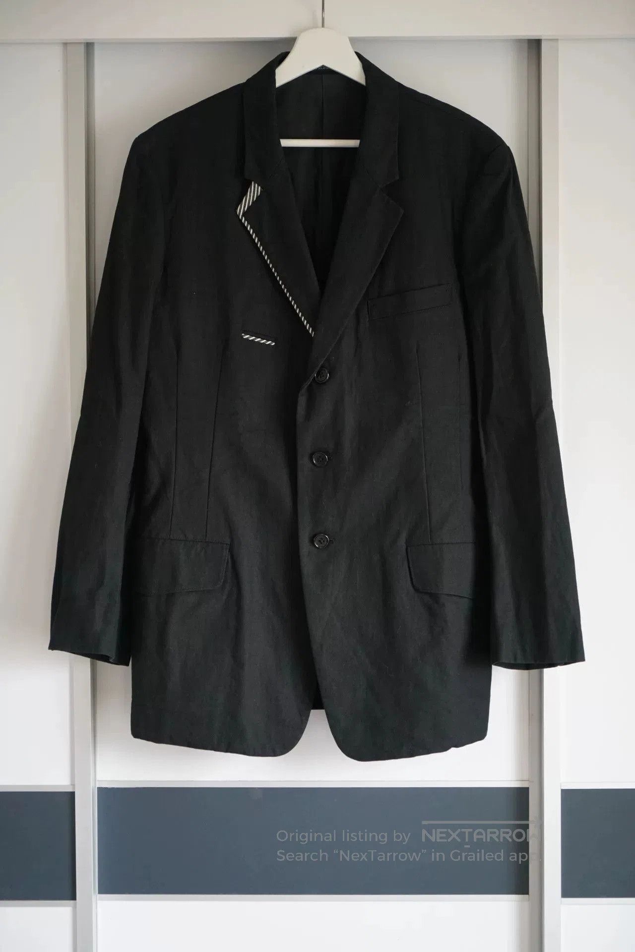 Yohji Yamamoto Yohji Yamamoto Black Suit Jacket for Men. Size US S / EU 44-46 / 1 - 2 Thumbnail
