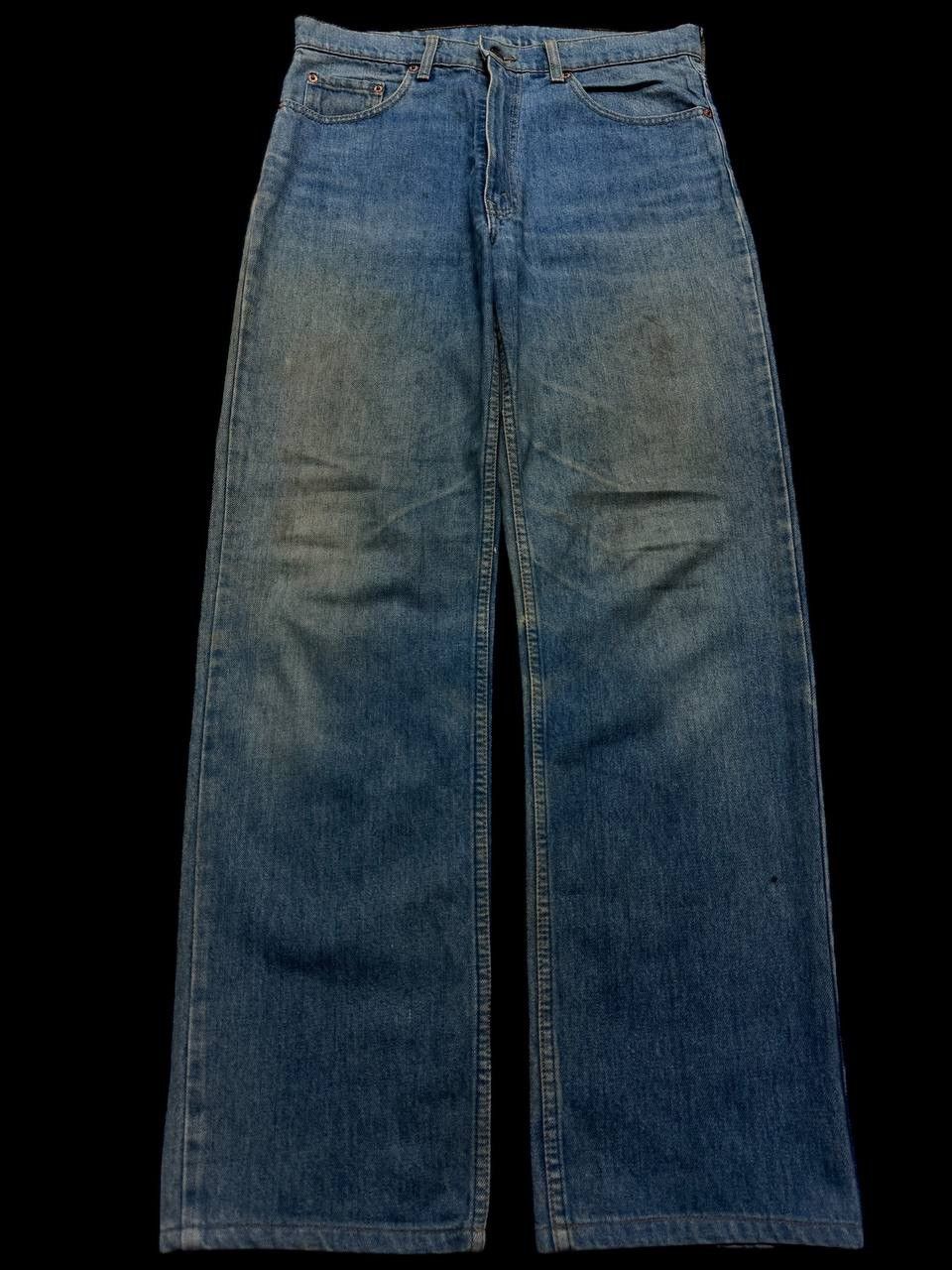 Levi's THRASHED Vintage 2000s Levi’s 515 Rusty Dirty Blue Denim Size US 32 / EU 48 - 2 Thumbnail
