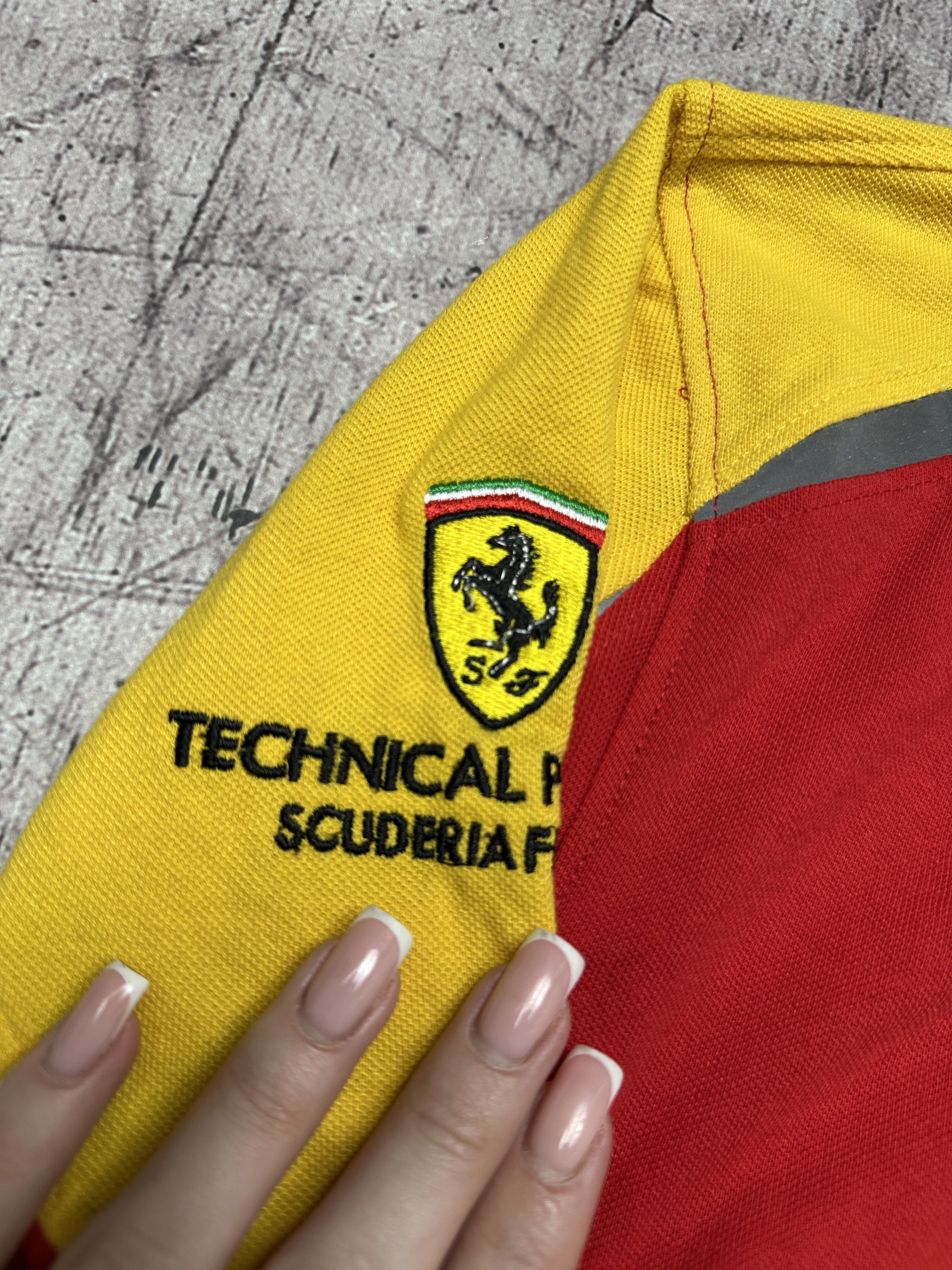 Ferrari Shell Ferrari Team Vintage Mens Polo Shirt Size US XL / EU 56 / 4 - 4 Thumbnail