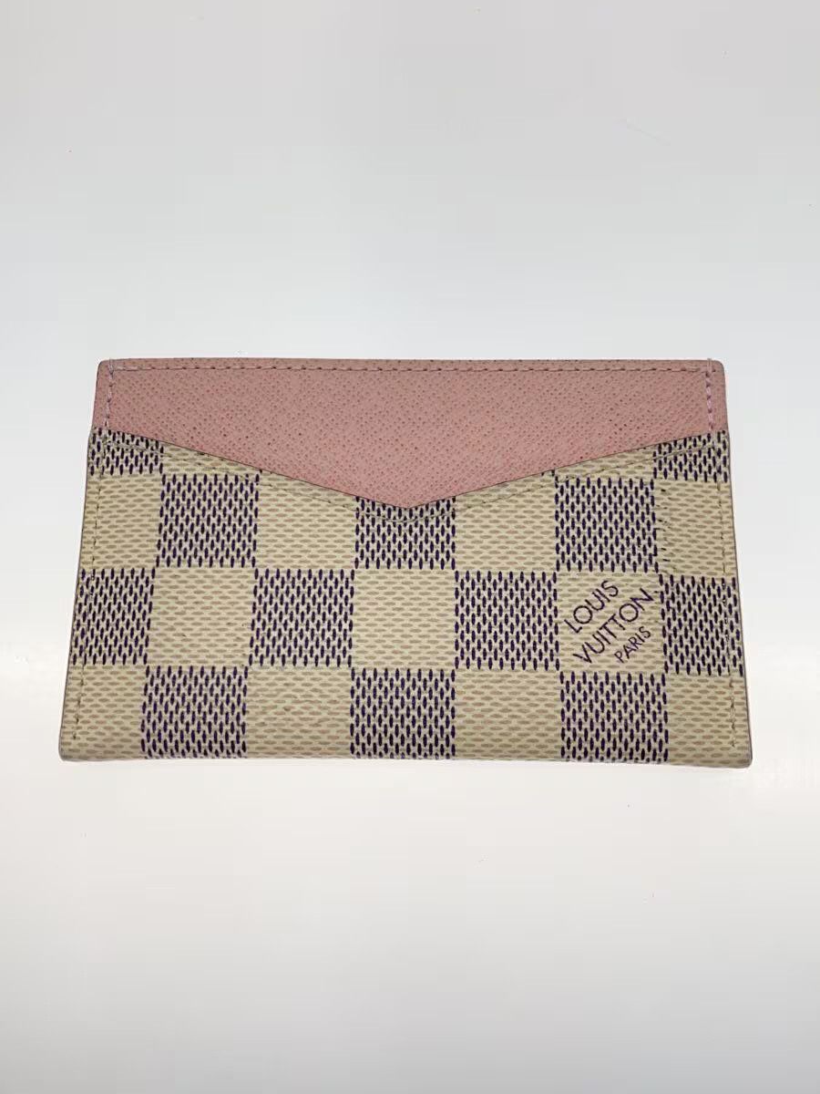 Louis Vuitton Louis Vuitton Damier Azur Porte Cartes Sample Pink Size ONE SIZE - 1 Thumbnail