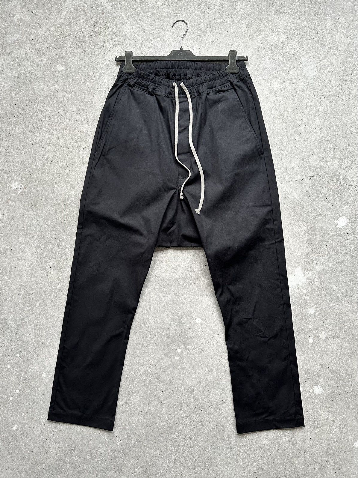 RARE SIZE RICK OWENS CRISP COTTON PANTS