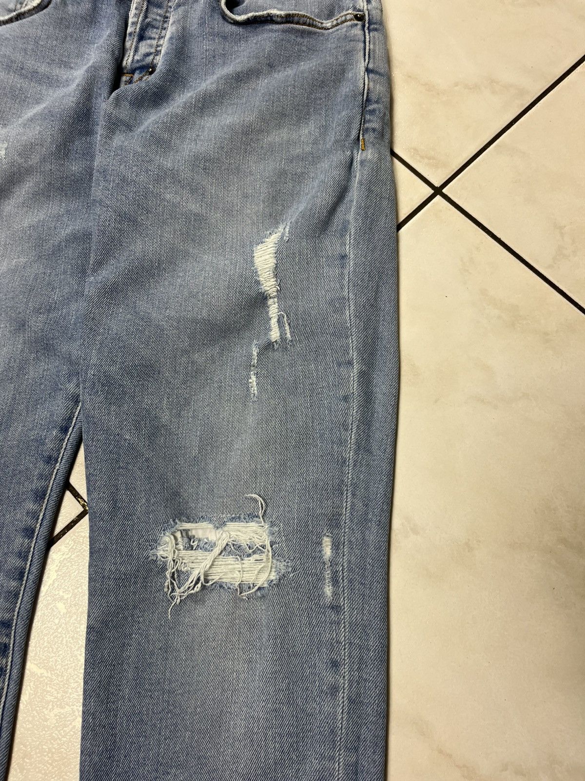 Designer × Prps PRPS windsor crop skinny fit distressed denim jeans pants Size US 32 / EU 48 - 8 Thumbnail