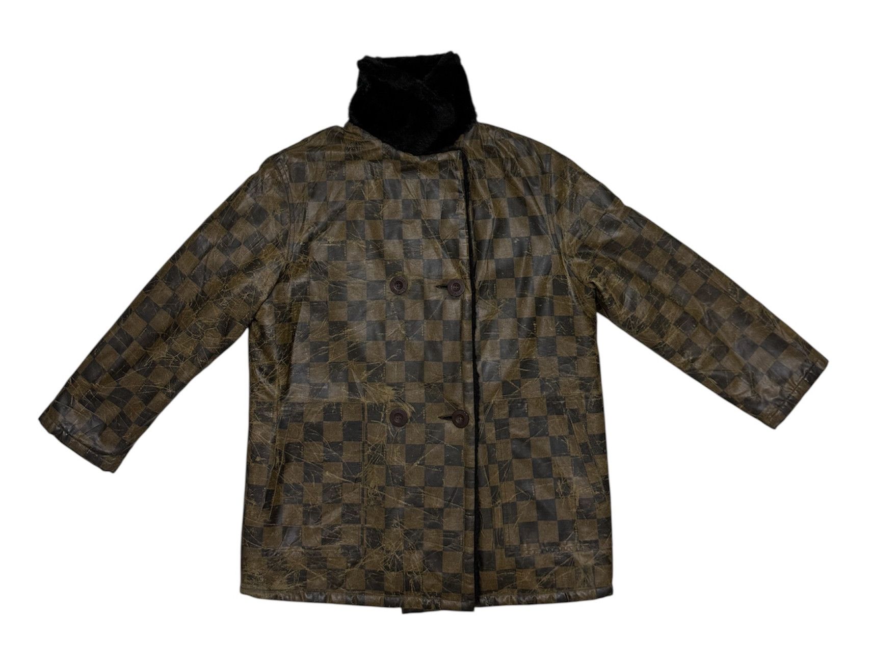 Fendi Fendi Monogram Shearling Distressed Jacket Size US S / EU 44-46 / 1 - 2 Thumbnail