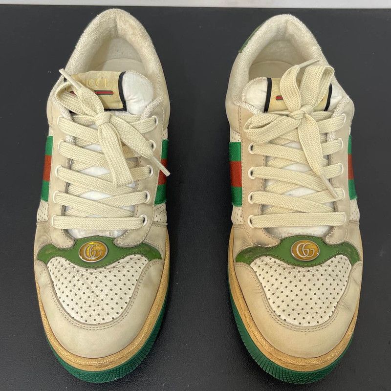 Gucci Gucci Screener Distressed Sneakers in Gray-Green - Size US 9 / EU 42 - 2 Thumbnail