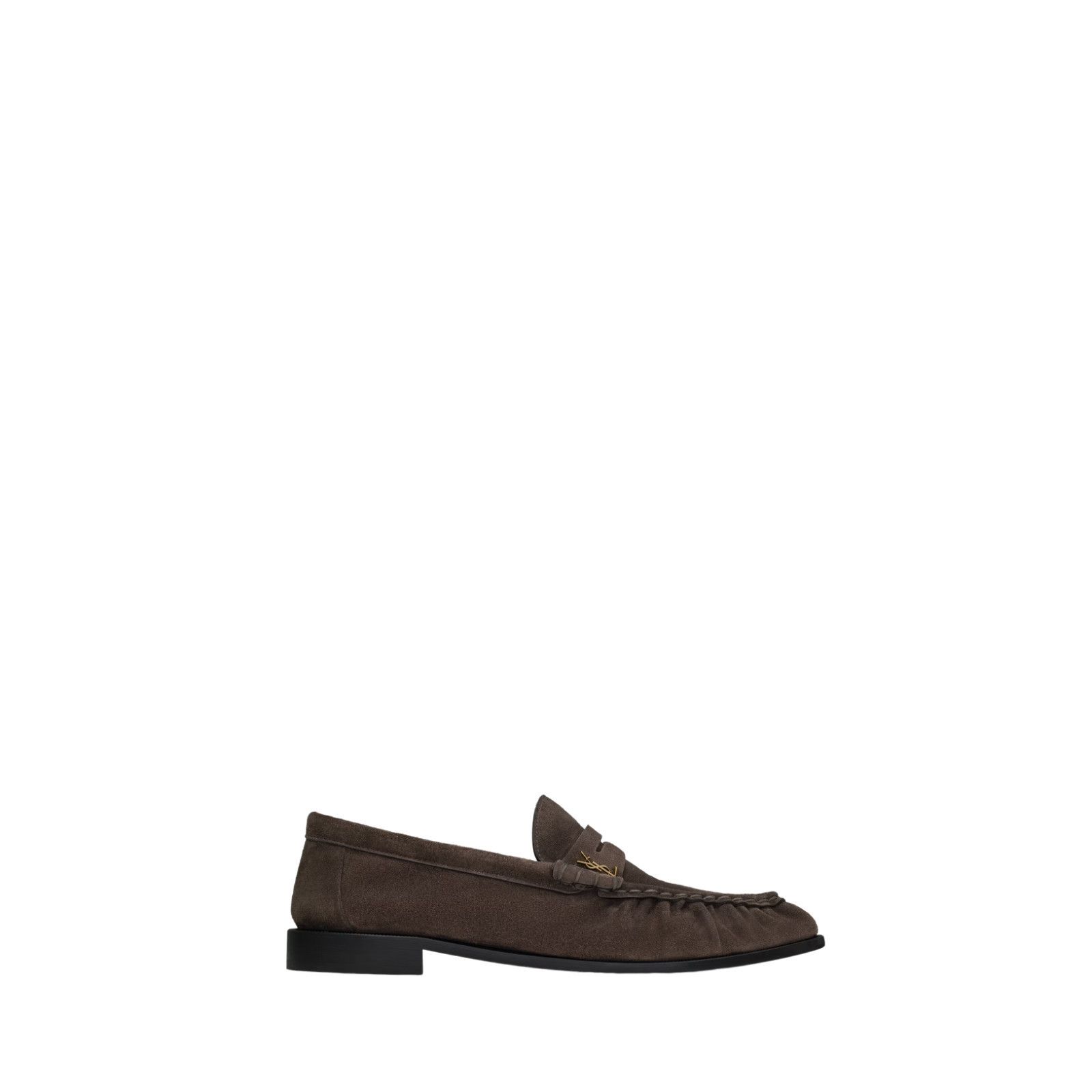 SAINT LAURENT Le Loafer $1100 Dark Chocolate Suede Loafers N