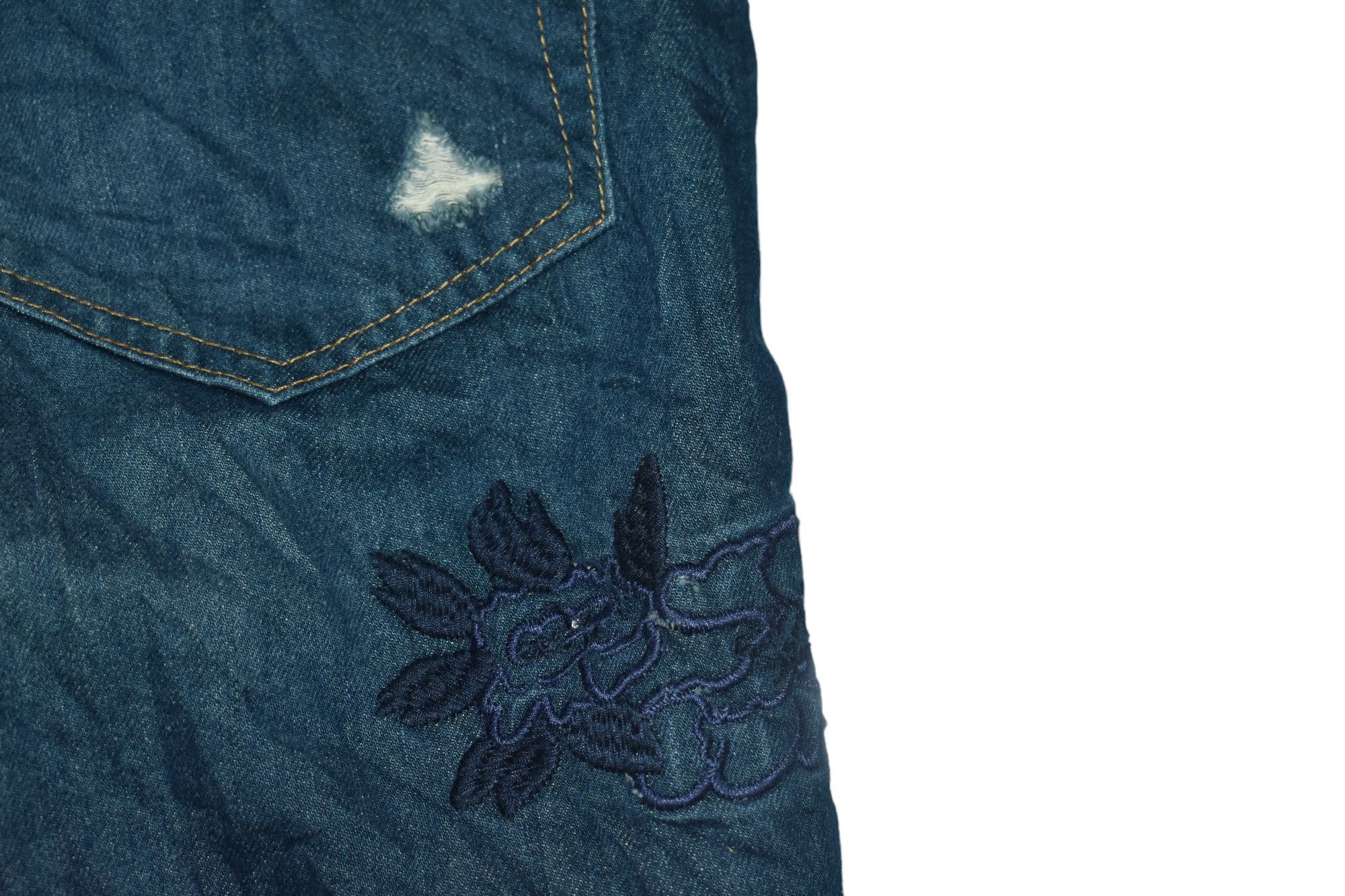 If Six Was Nine × Japanese Brand Vintage Eddie Bauer Patchwork Jeans Like Kapital Size US 34 / EU 50 - 9 Thumbnail