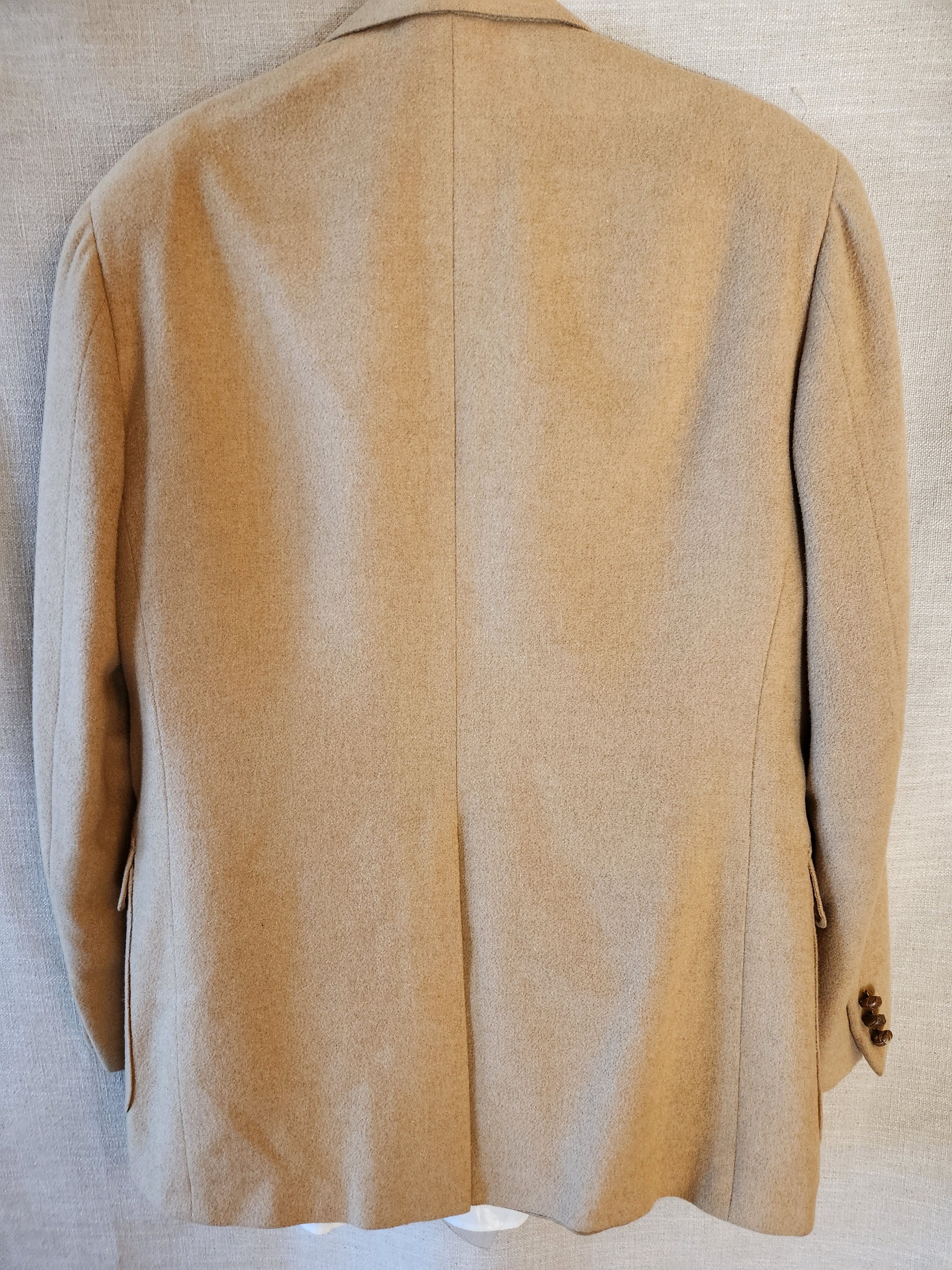 Vintage Vintage 70's Enrico Dante 100% Camel Hair 2 Button Blazer Size 40R - 2 Thumbnail