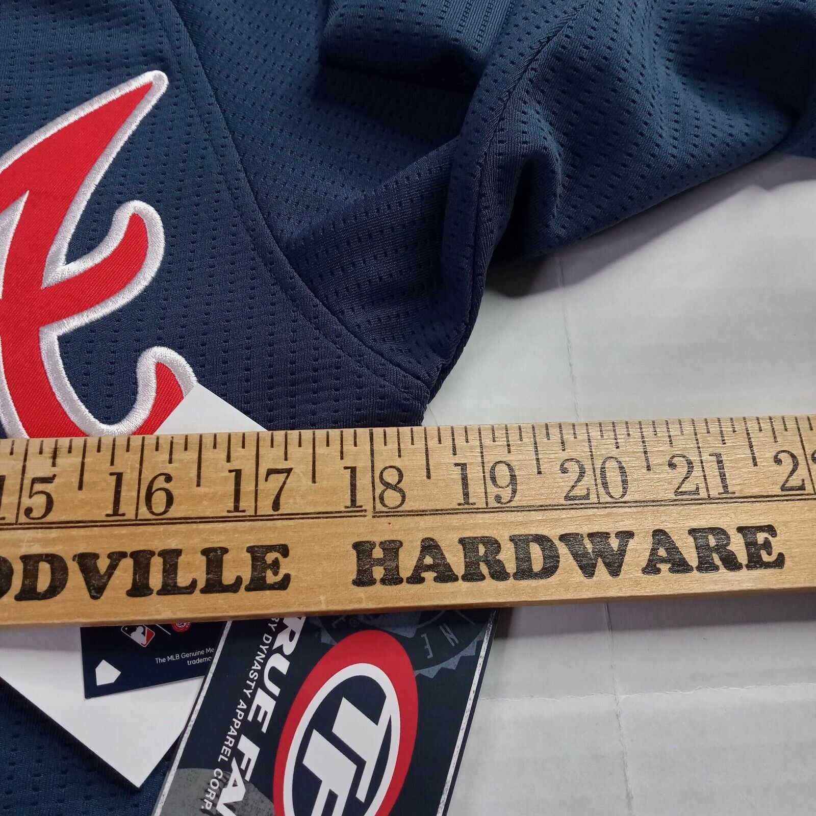 & Other Stories Atlanta Braves Jersey Mens S Small Blue True Fan Embroidered Size US S / EU 44-46 / 1 - 5 Thumbnail