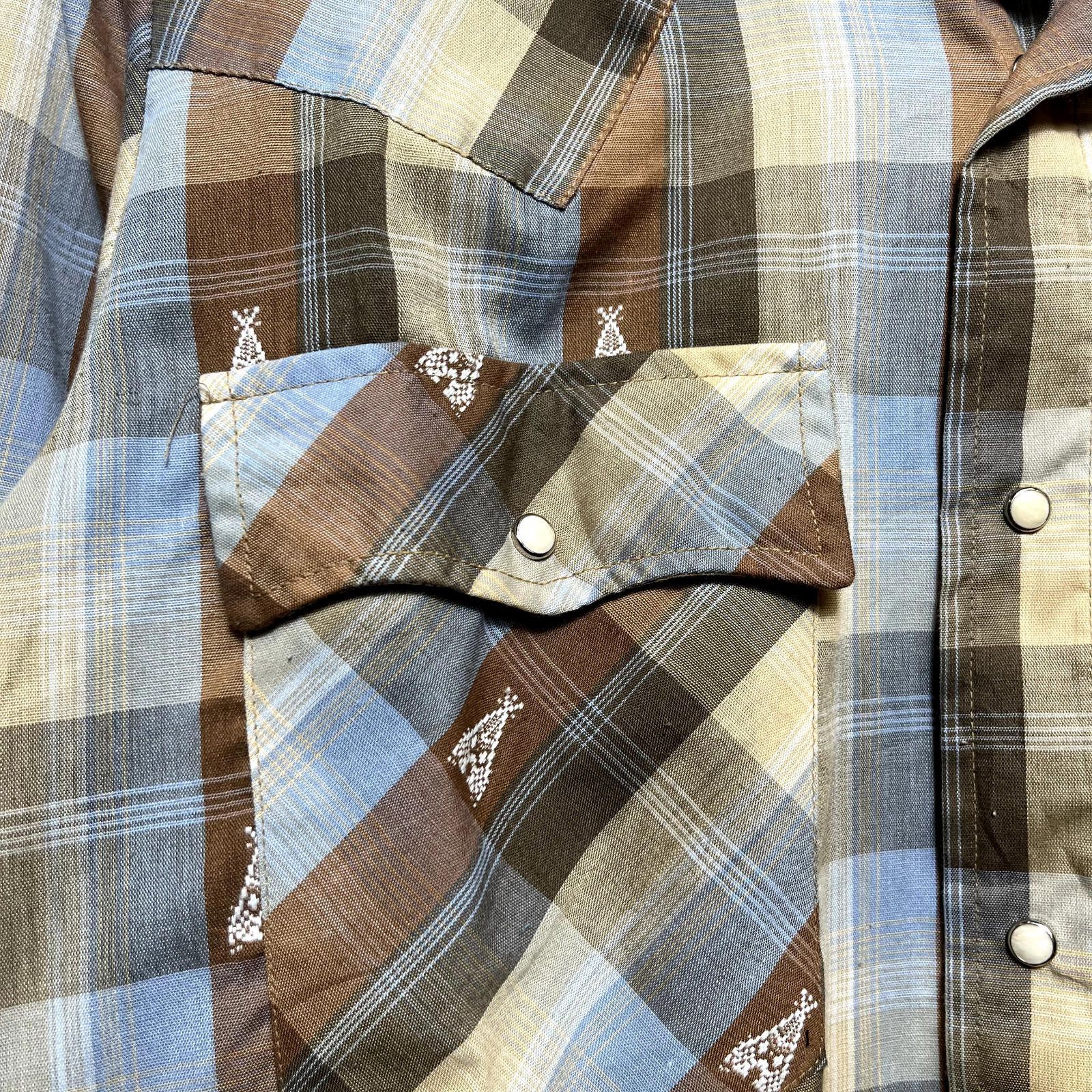 Levi's × Vintage Vintage 70s Levi's Pearl Snap Western Shirt Size L Size US L / EU 52-54 / 3 - 8 Thumbnail
