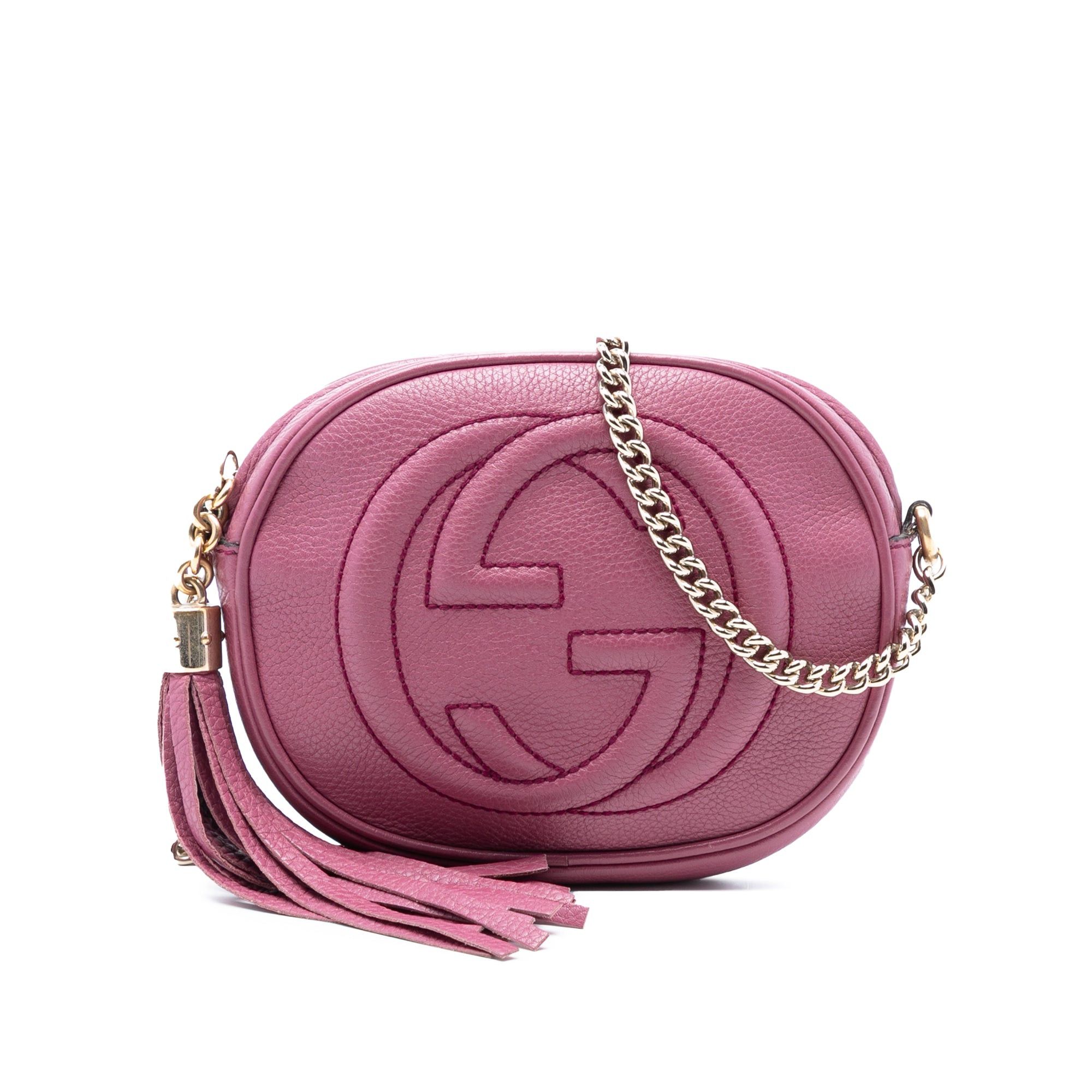 Gucci Mini Pebbled Calfskin Soho Chain Crossbody Size ONE SIZE - 1 Thumbnail