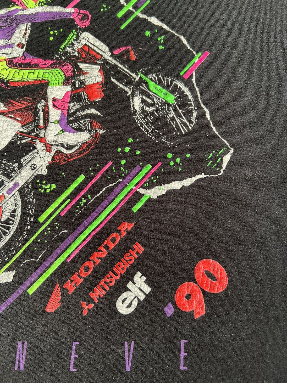 Vintage Vintage 90s Supercross Lucky Strike Honda Team Elf T-shirt Size US XL / EU 56 / 4 - 5 Thumbnail