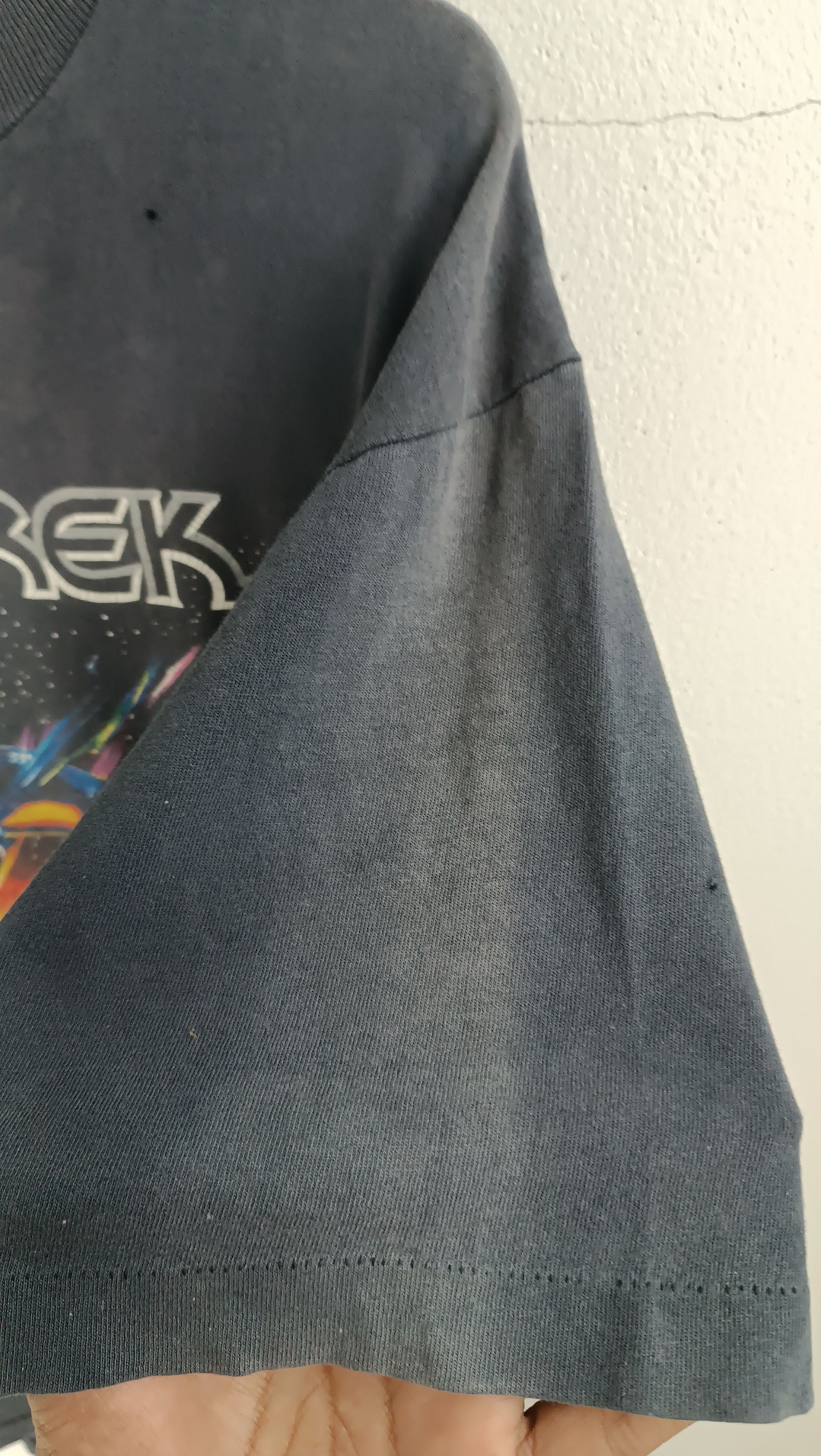 Vintage THRASH FADED VINTAGE 90'S STAR TREK VI MOVIE TEE VERY RARE Size US XL / EU 56 / 4 - 16 Thumbnail