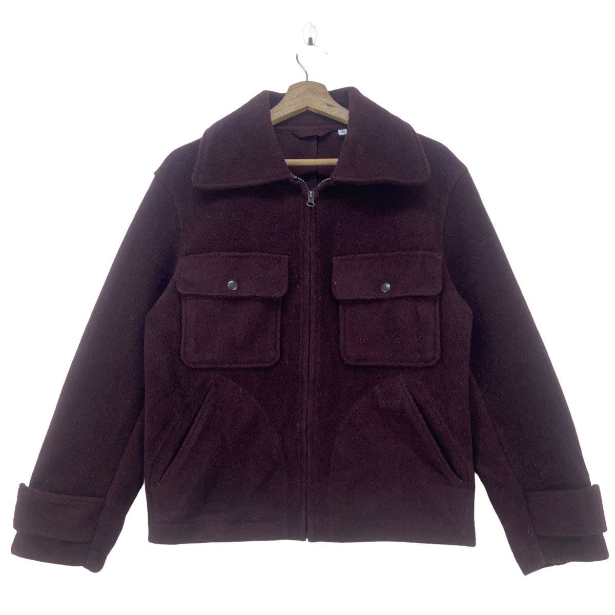 Lemaire × Uniqlo Uniqlo X Lemaire Cropped Trucker Style Wool Jacket Size US S / EU 44-46 / 1 - 8 Thumbnail