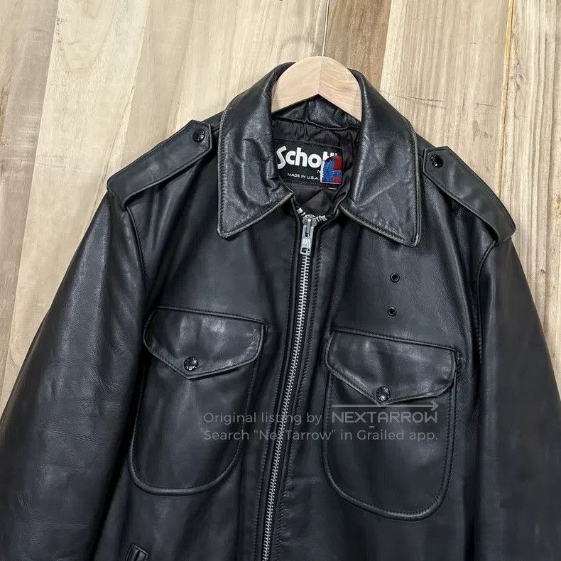 Schott Schott 104 Eunuch cowhide mounted police jacket leather ja Size US S / EU 44-46 / 1 - 3 Thumbnail
