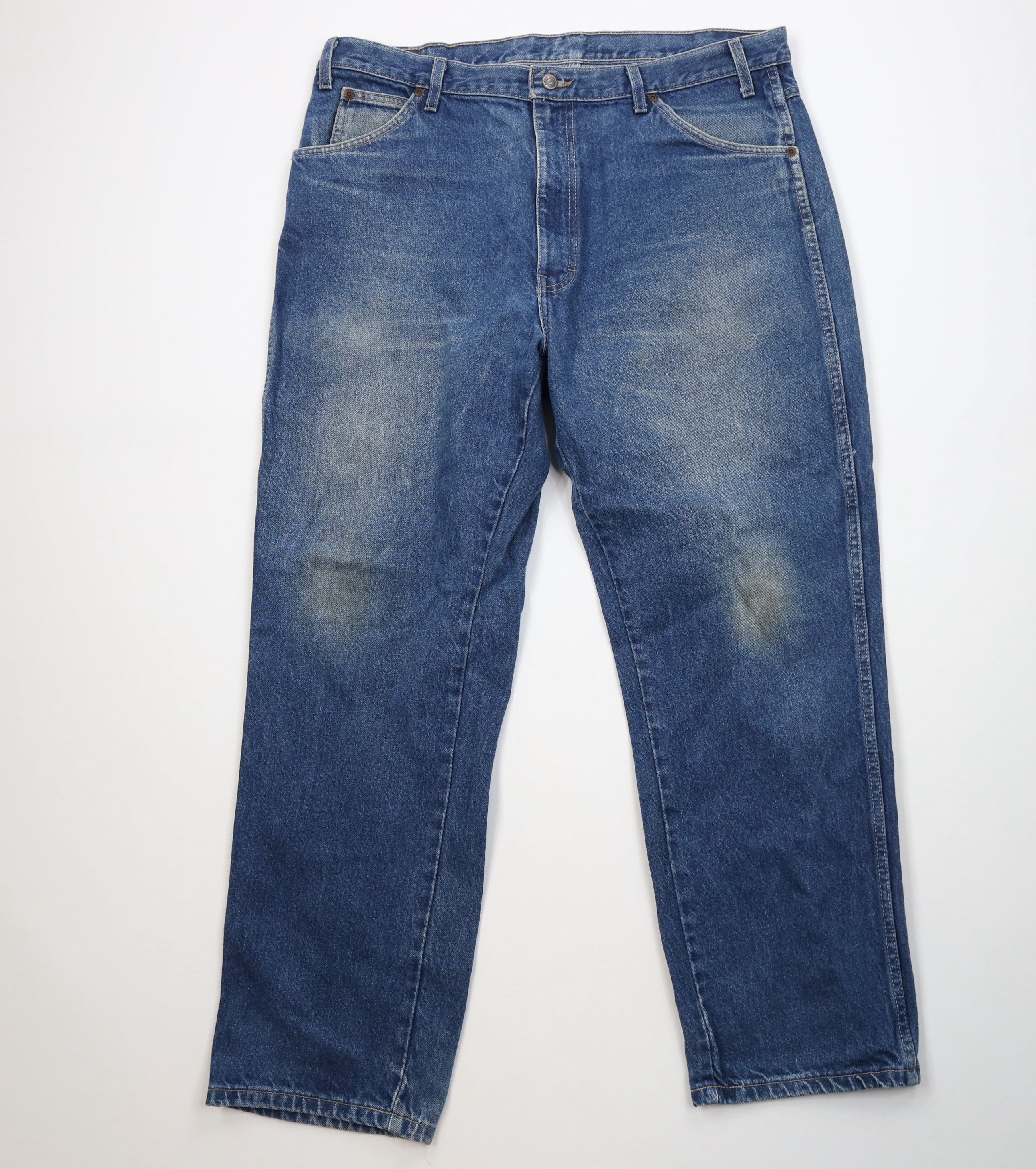 Dickies Vintage 90s Dickies Bootcut Denim Jeans Blue Cotton Workwear Size US 38 / EU 54 - 1 Thumbnail